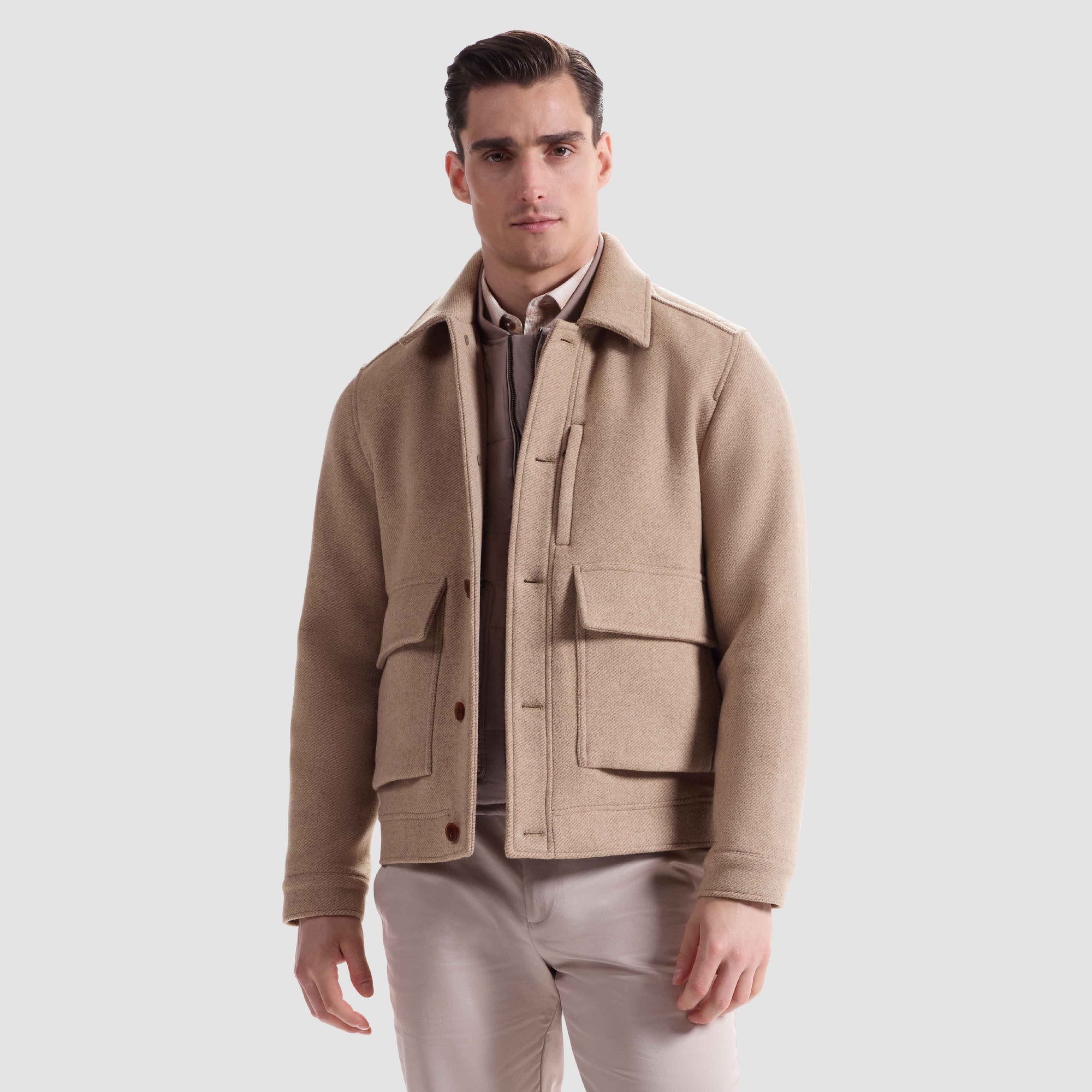 Two-In-One Jacket With Removable Nylon Vest