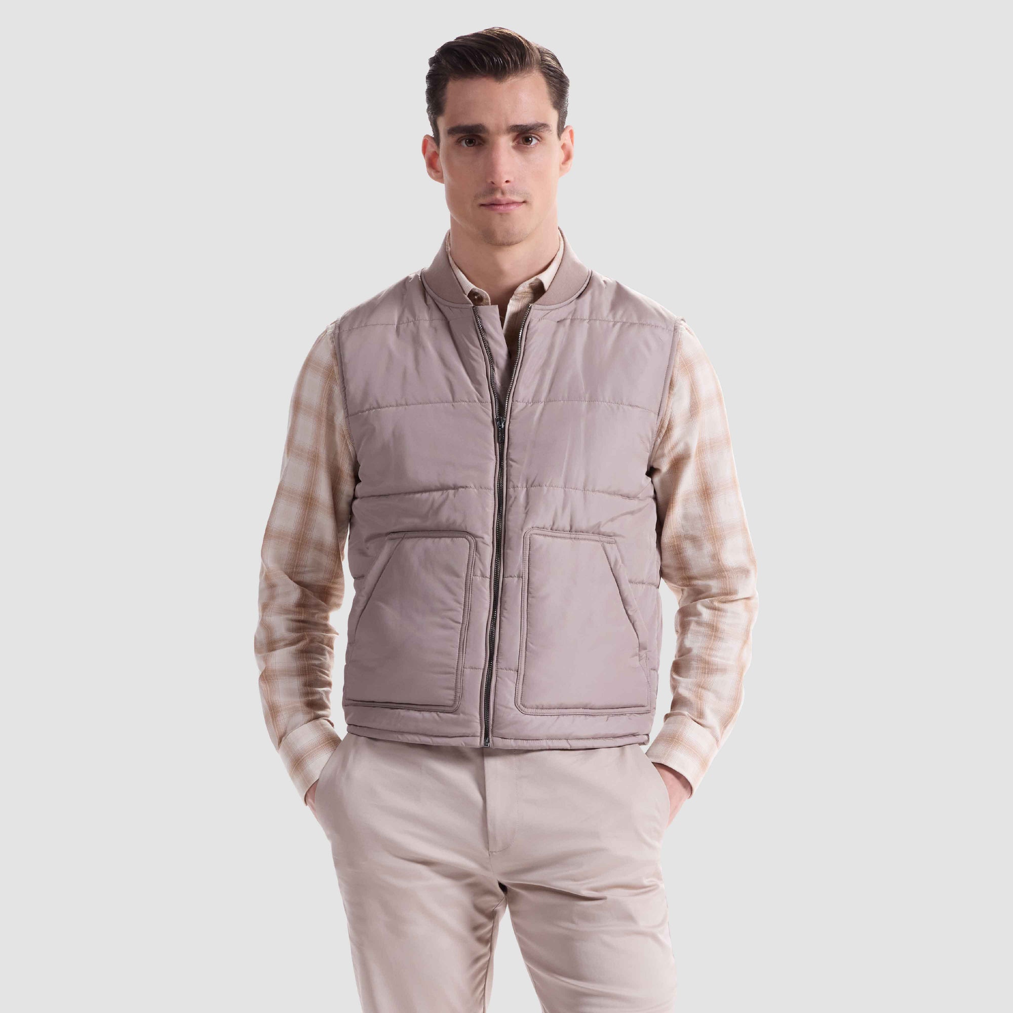 Two-In-One Jacket With Removable Nylon Vest