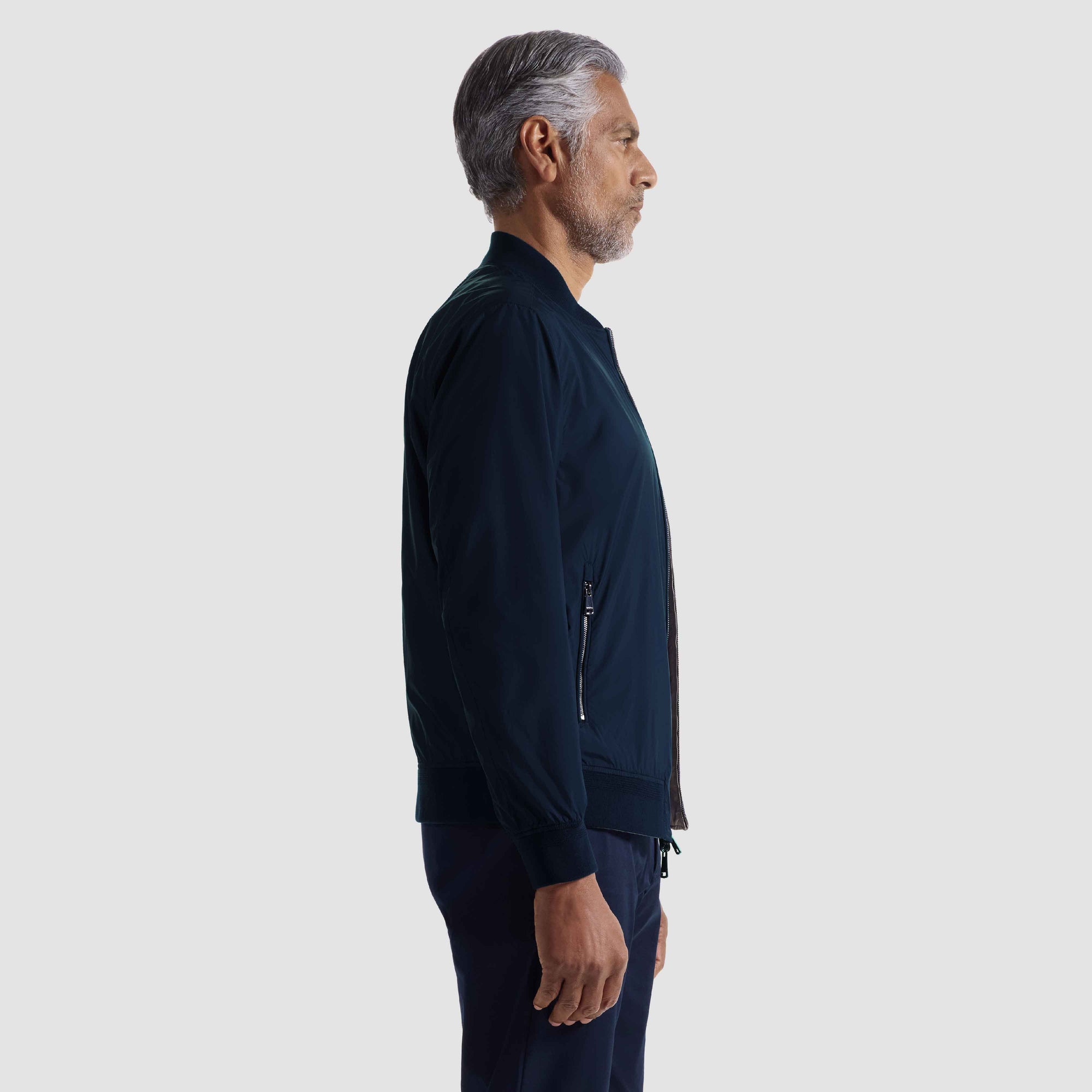 Reversible Nylon Windbreaker