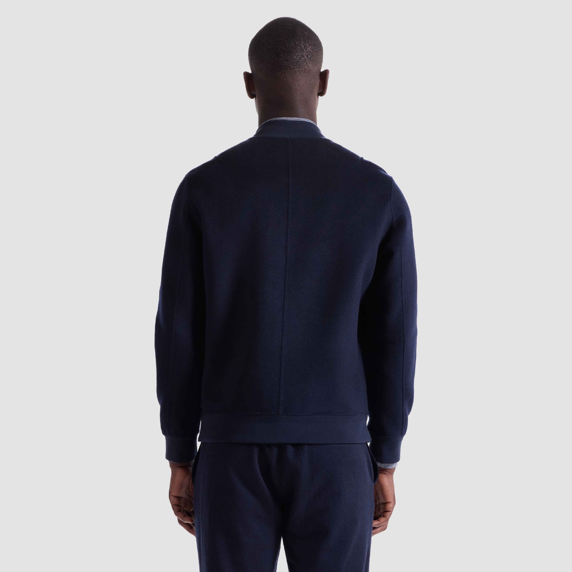 Double-Faced Brushed Bomber Jacket