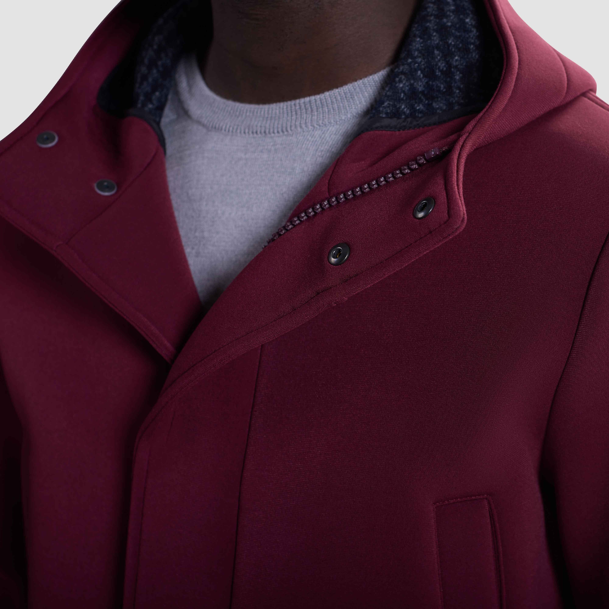 Double-Faced Field Jacket With Hood