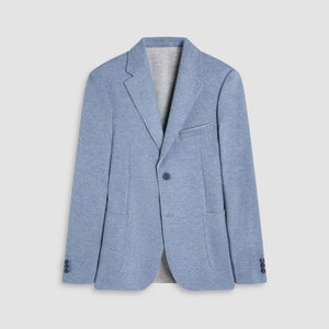 Laser Cut Heather Two-Button Blazer