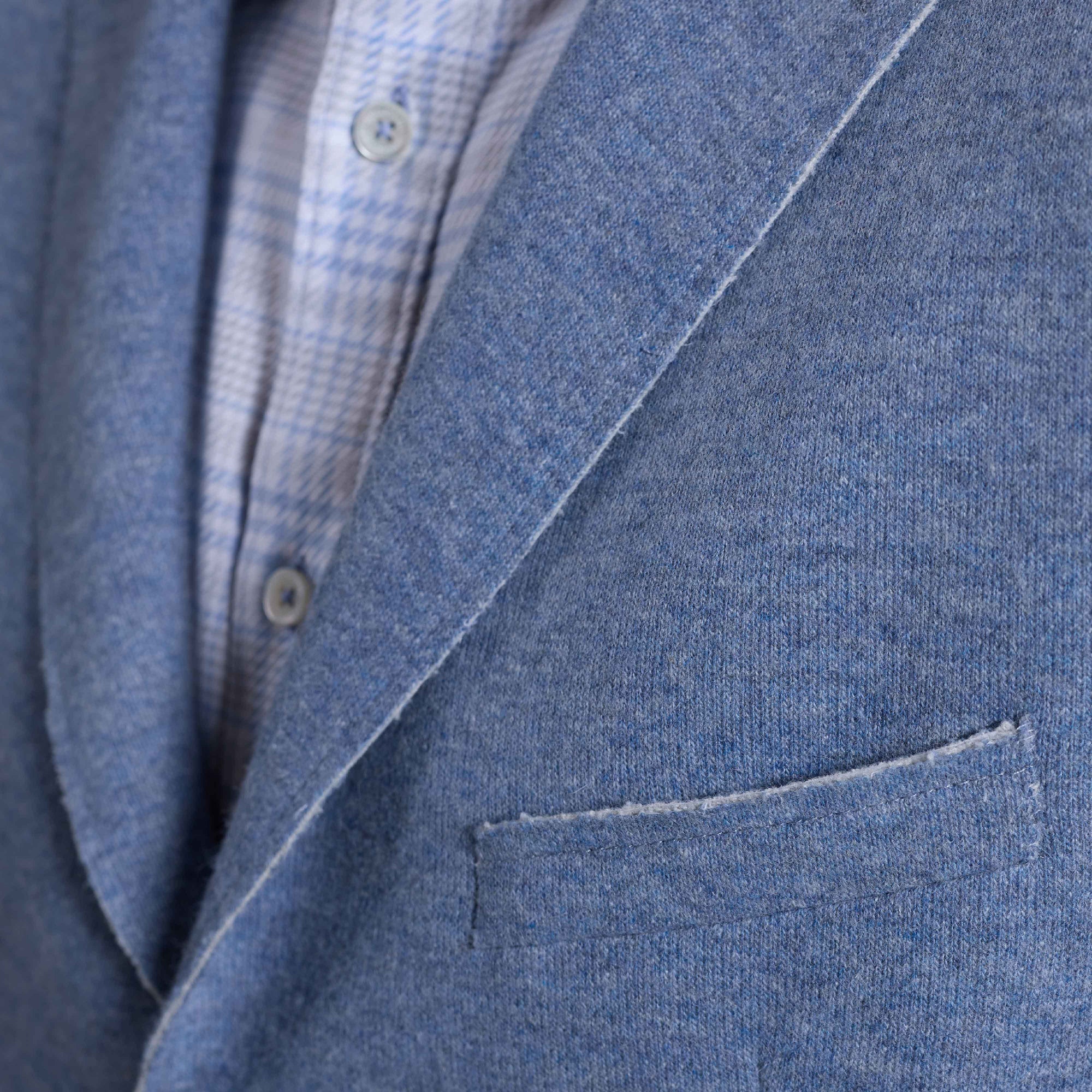 Laser Cut Heather Two-Button Blazer