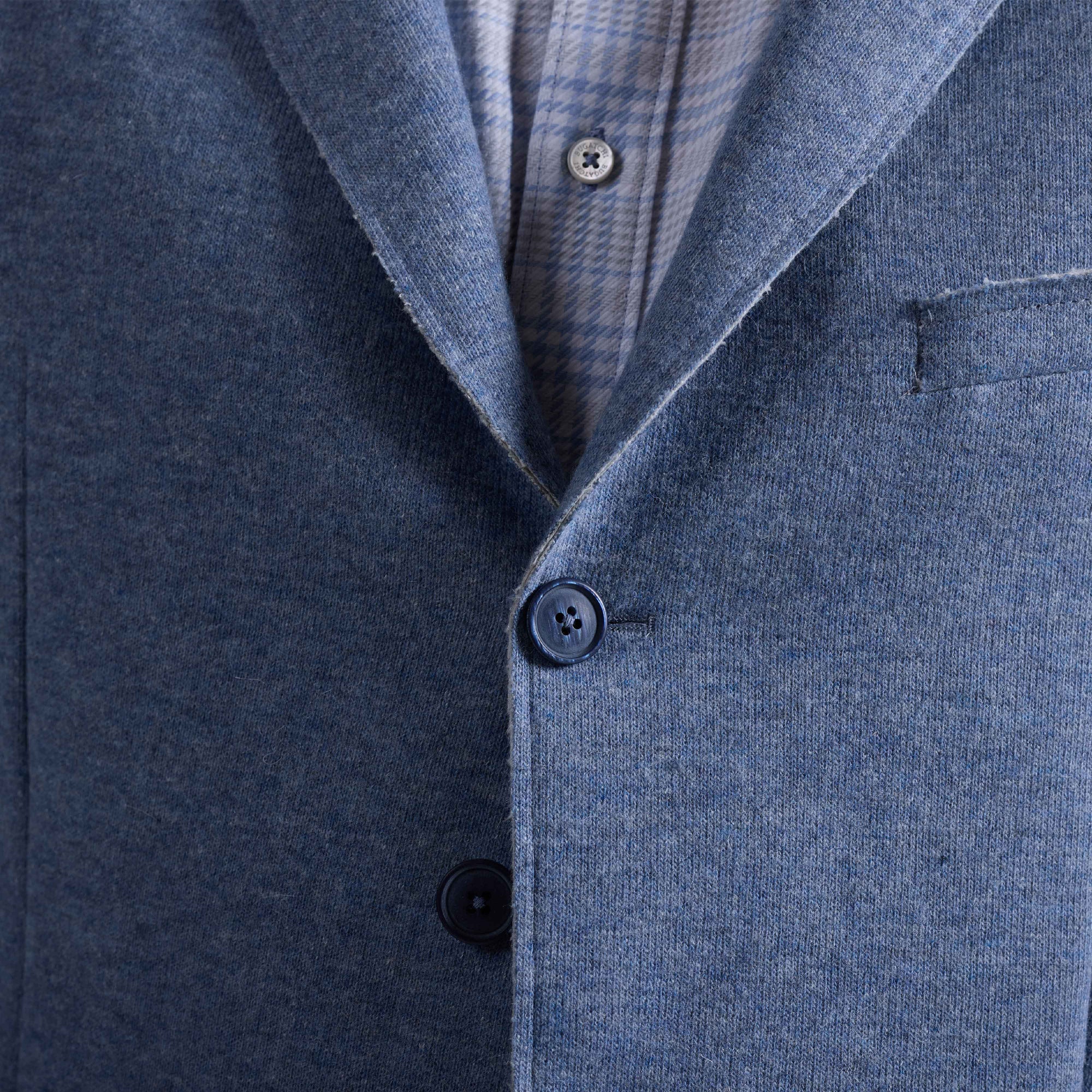 Laser Cut Heather Two-Button Blazer