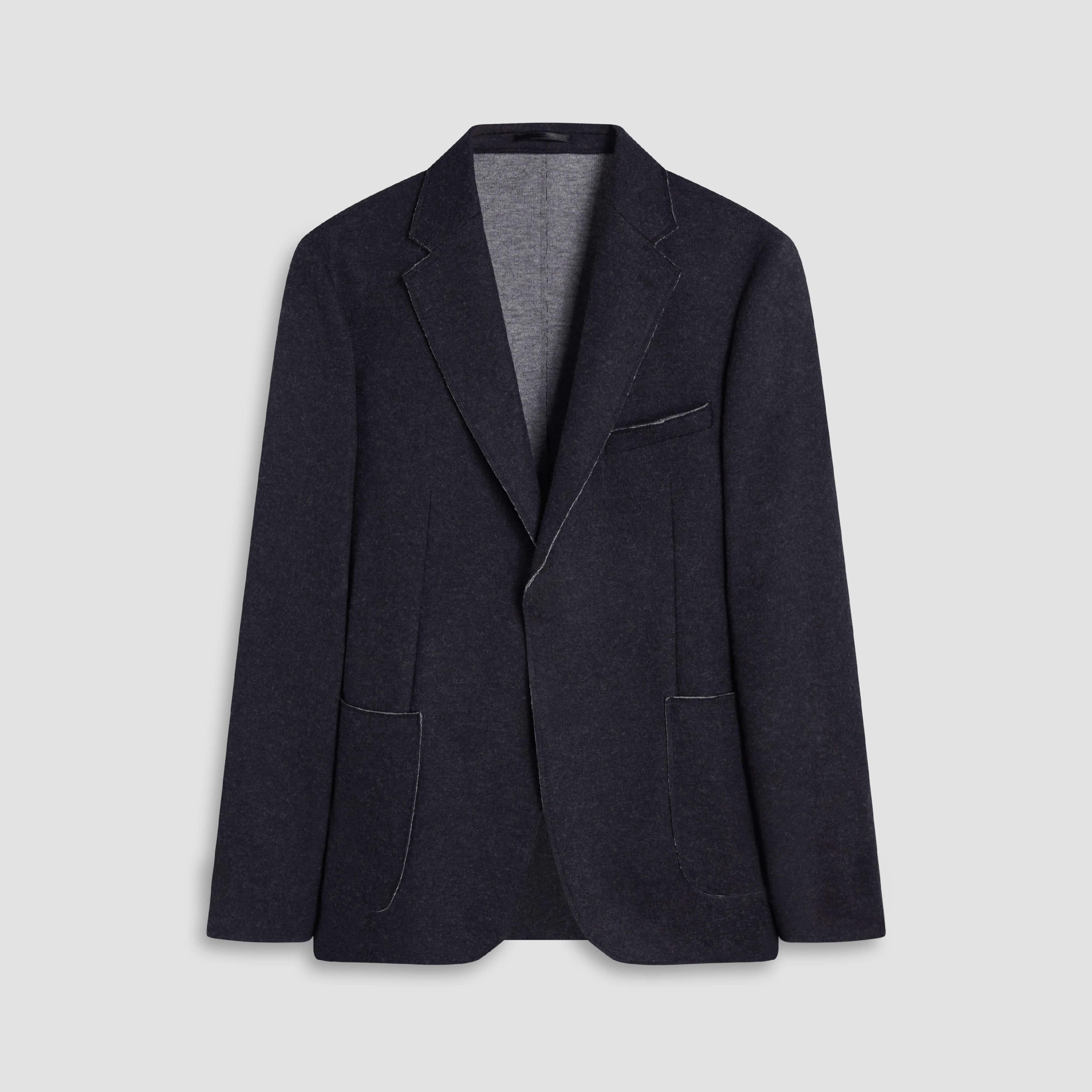 Laser Cut Heather Two-Button Blazer – BUGATCHI