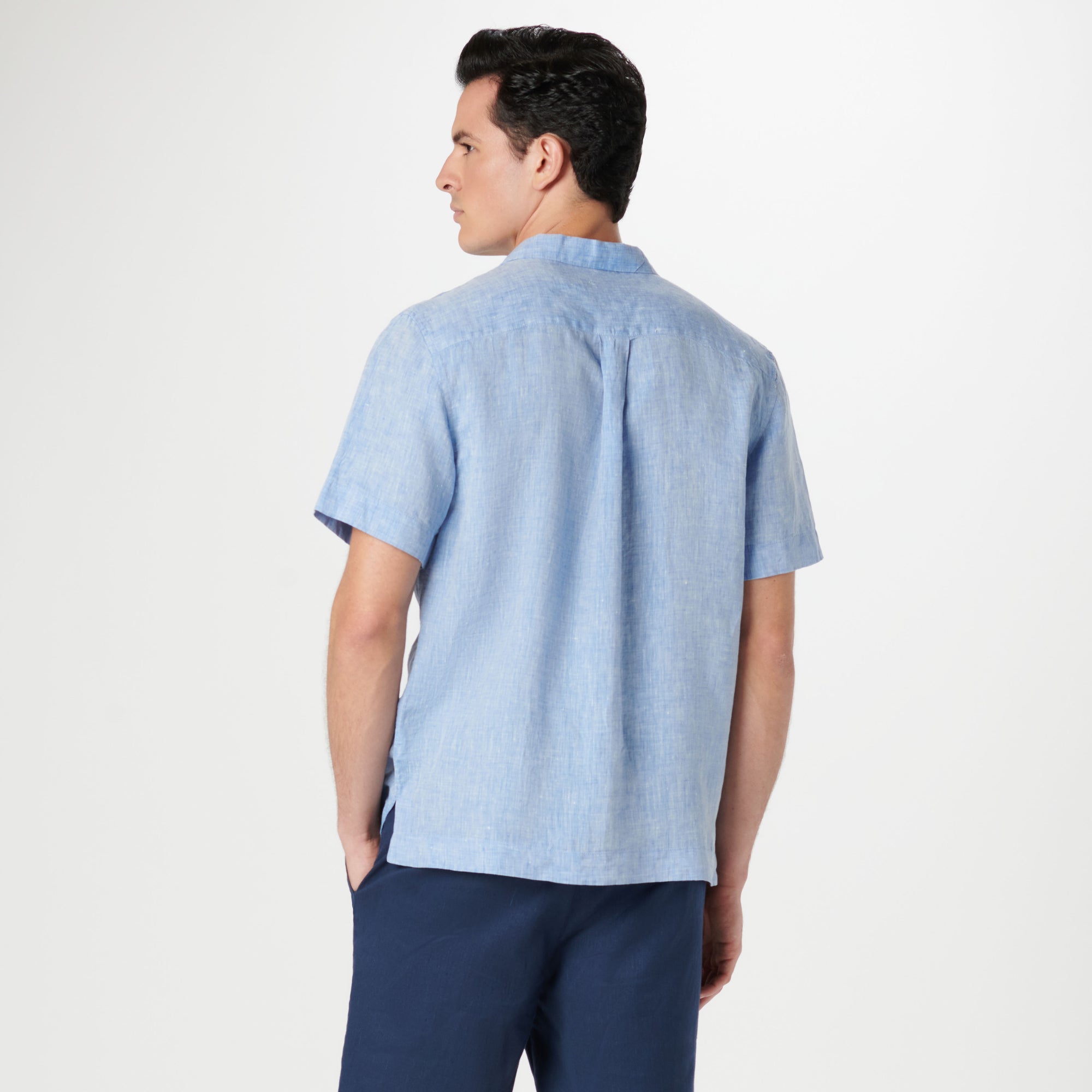 Jackson Solid Short Sleeve Linen Shirt