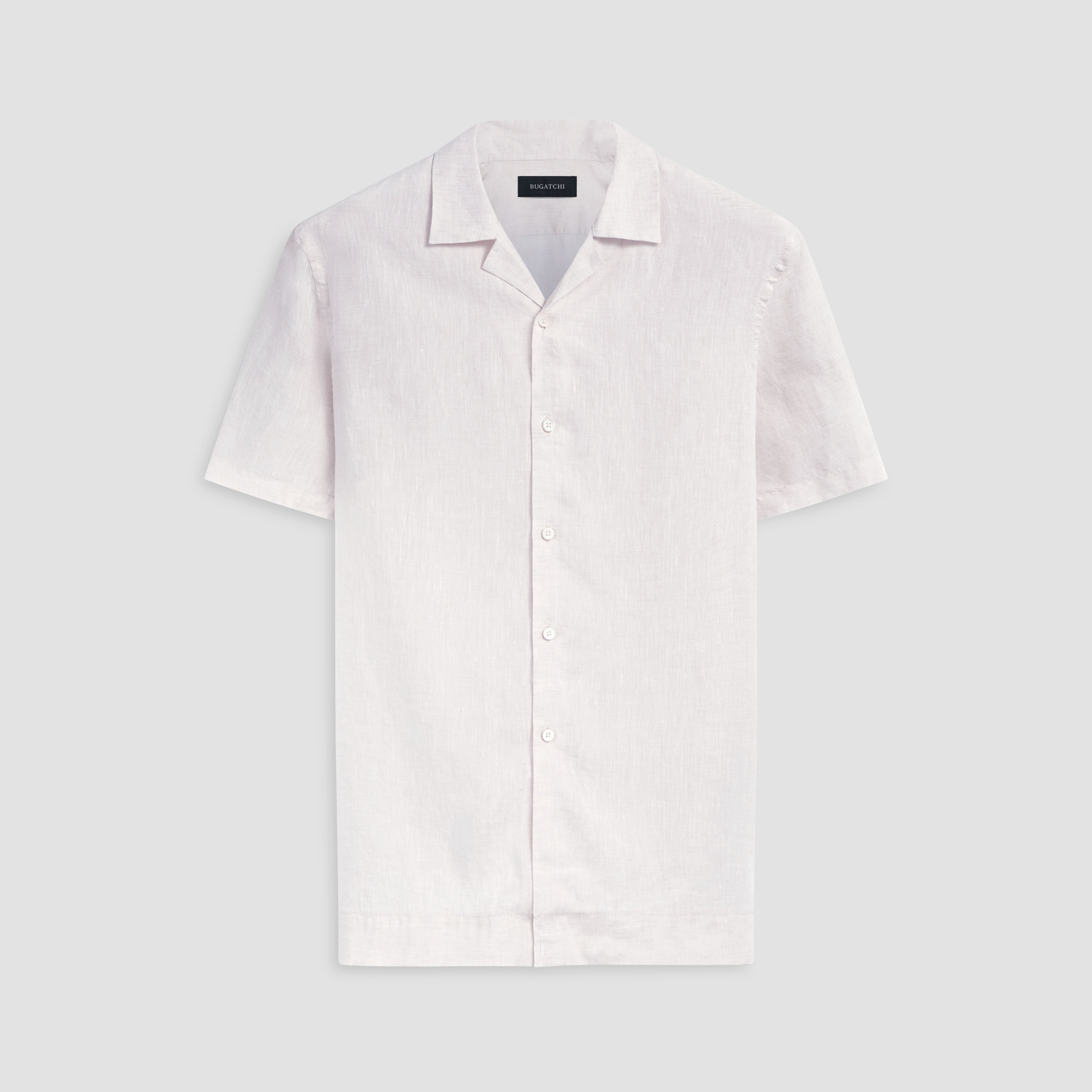 Jackson Solid Short Sleeve Linen Shirt – BUGATCHI