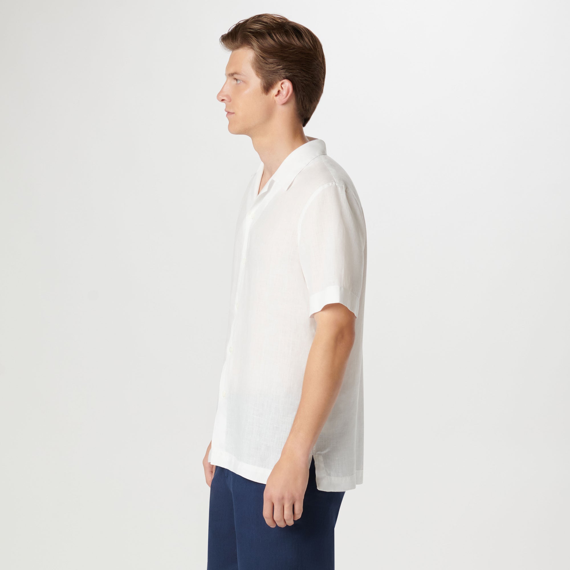 Jackson Solid Short Sleeve Linen Shirt
