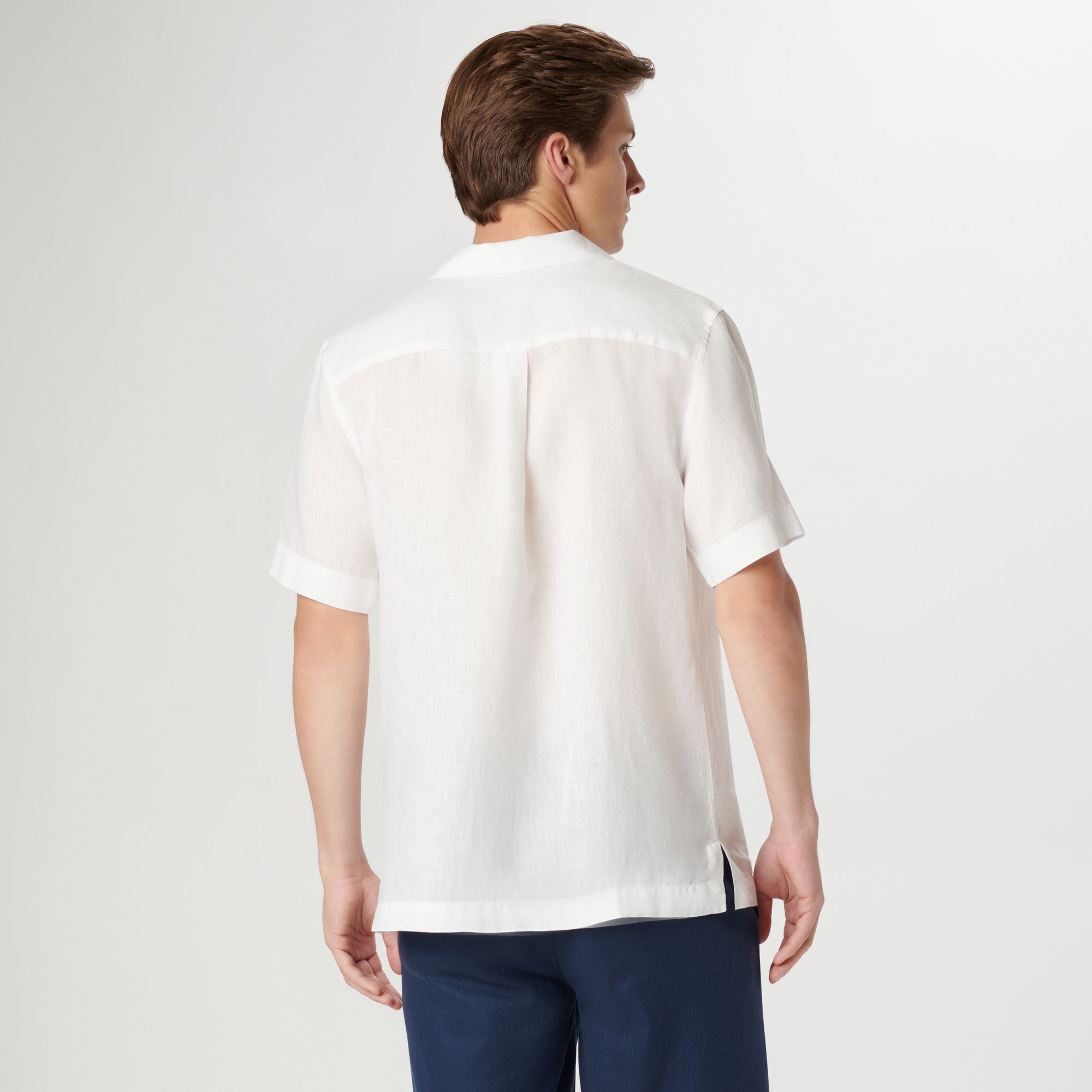 Jackson Solid Short Sleeve Linen Shirt