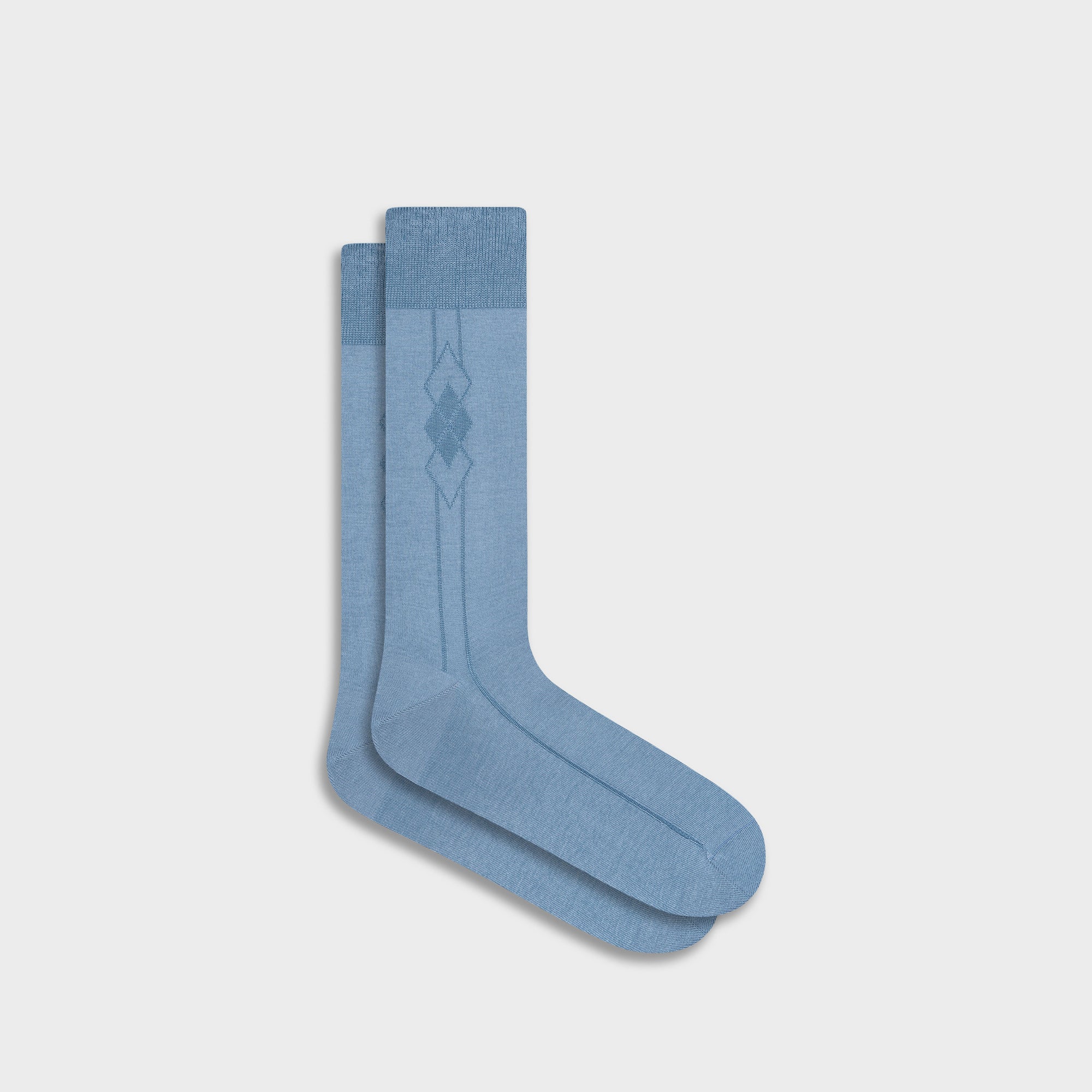 Tonal Diamond Cluster Mid-Calf Socks