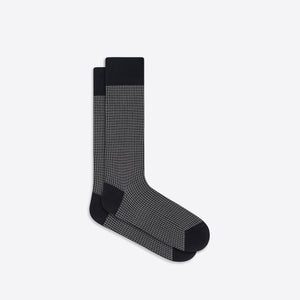 Houndstooth Mid-Calf Socks