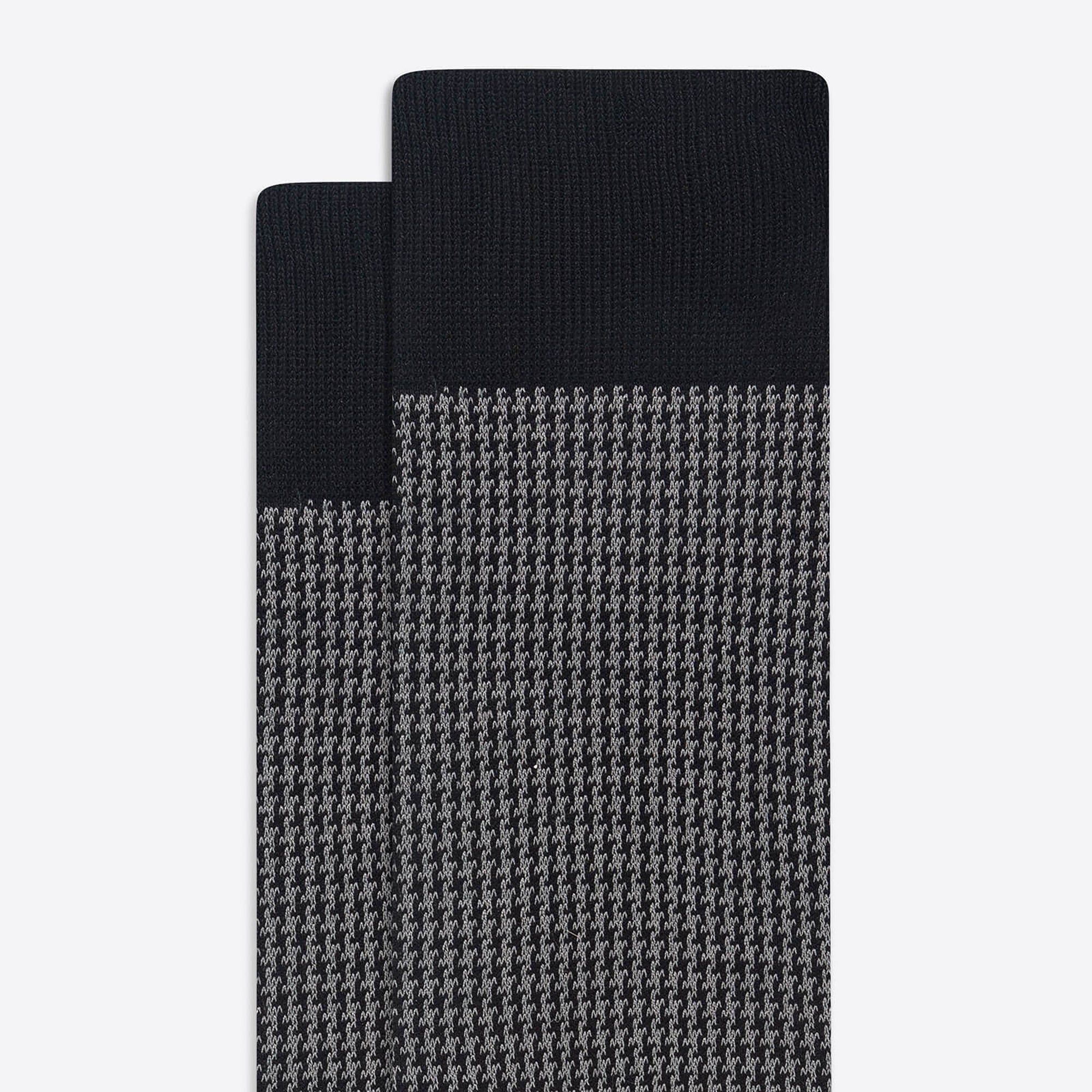 Houndstooth Mid-Calf Socks