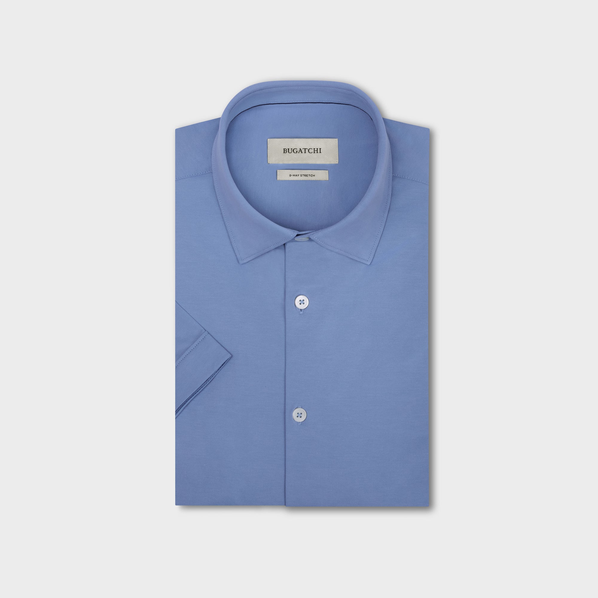 Miles Solid OoohCotton Short Sleeve Shirt Air Blue / XXL Miles Solid OoohCotton Short Sleeve Shirt Air Blue / XXL