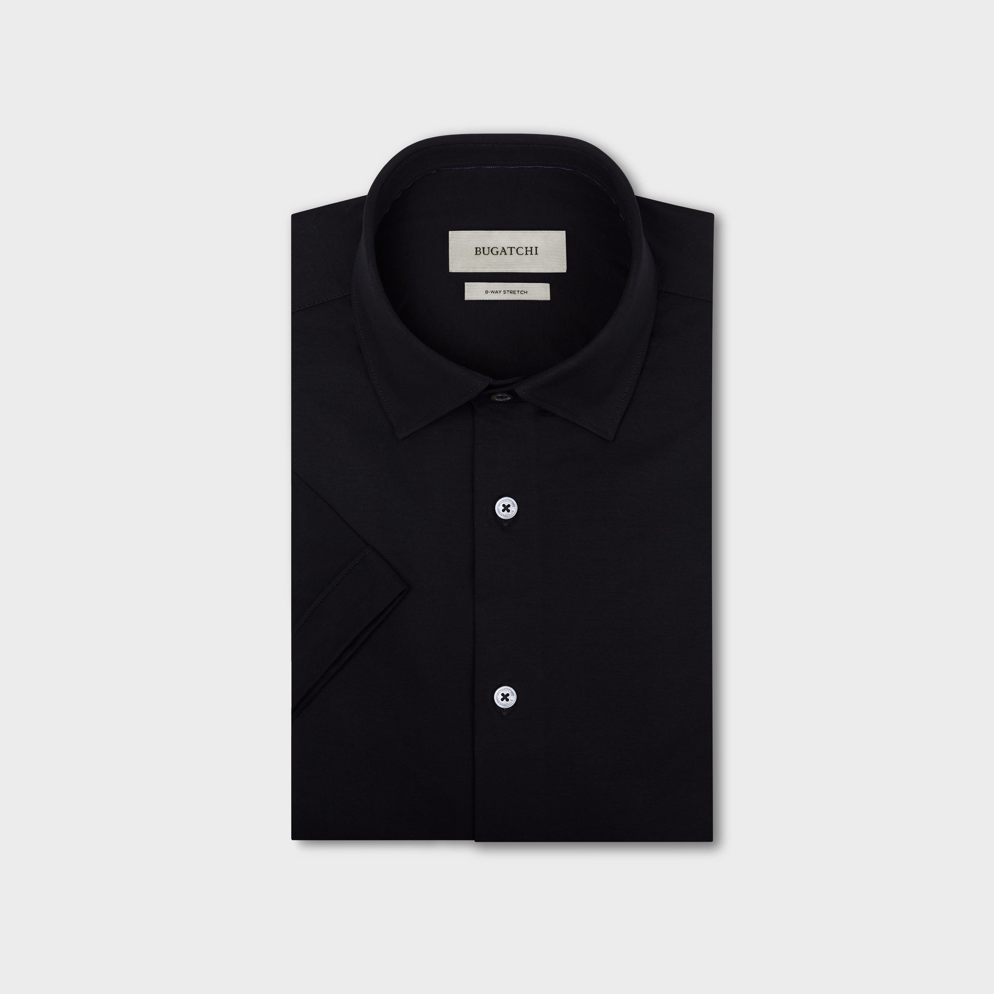 Miles Solid OoohCotton Short Sleeve Shirt BUGATCHI Miles Solid OoohCotton Short Sleeve Shirt BUGATCHI