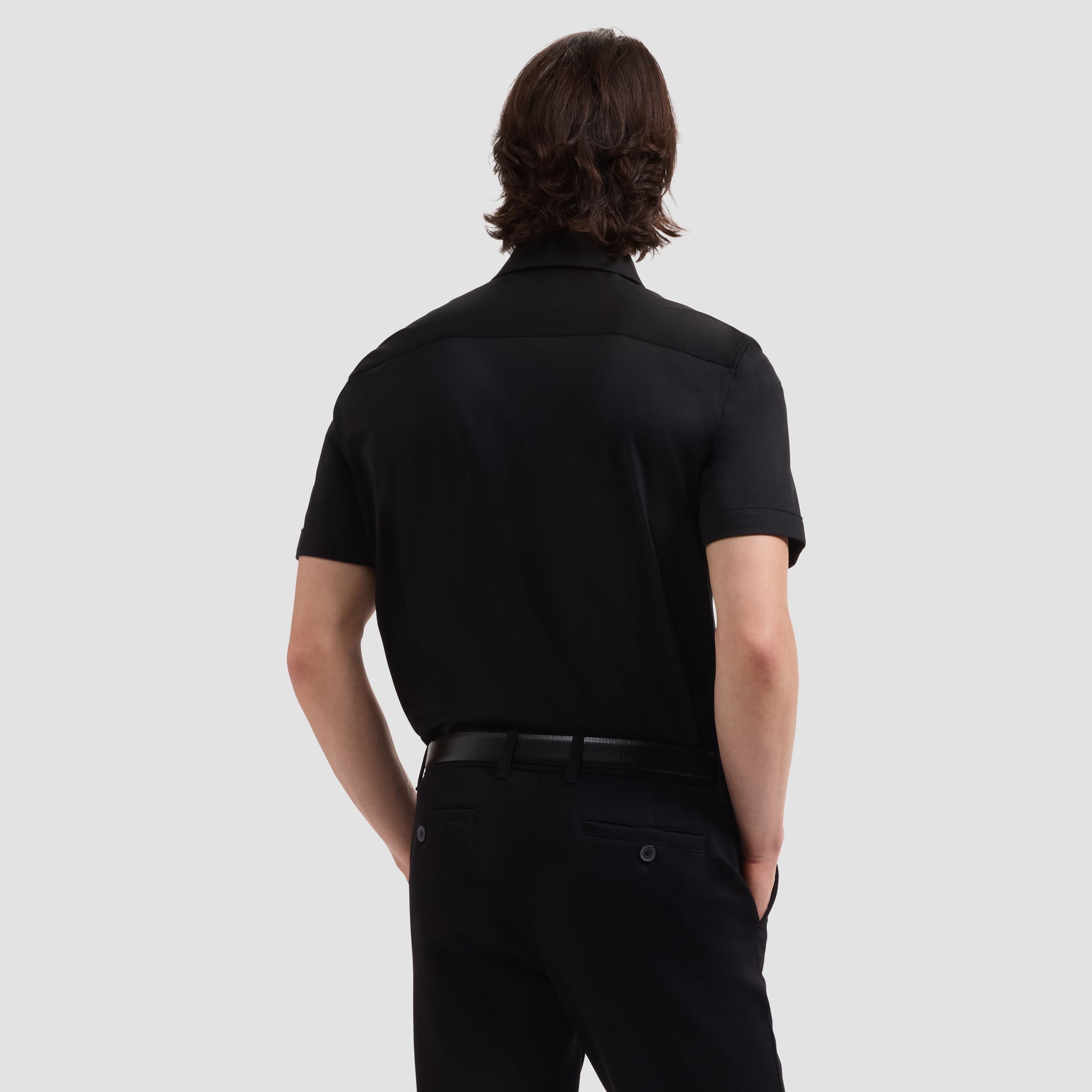 Rufus Solid OoohCotton® Short Sleeve Crew - Black main image 0