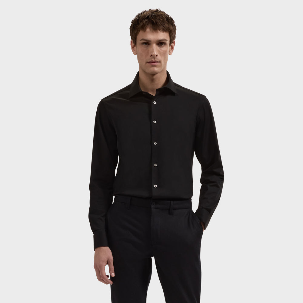 bugatchi dress shirt black pants brown shoes Men's Shirts This Ooohcotton Tech Sport Gift Guide 2024 Plum Bridesmaid Dresses | INSEAM:31