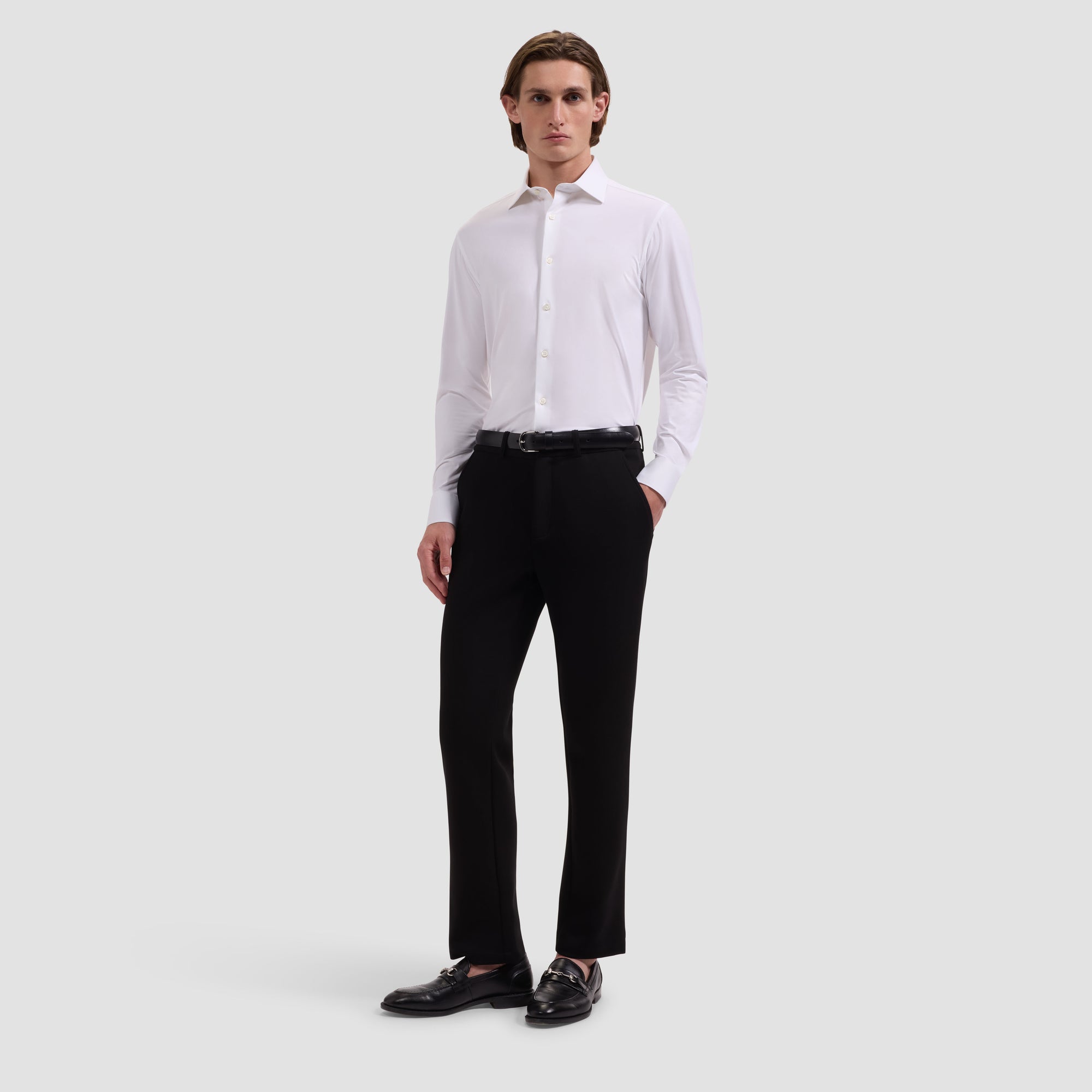 bugatchi white dress shirt Bugatchi Comfort Stretch Shirt