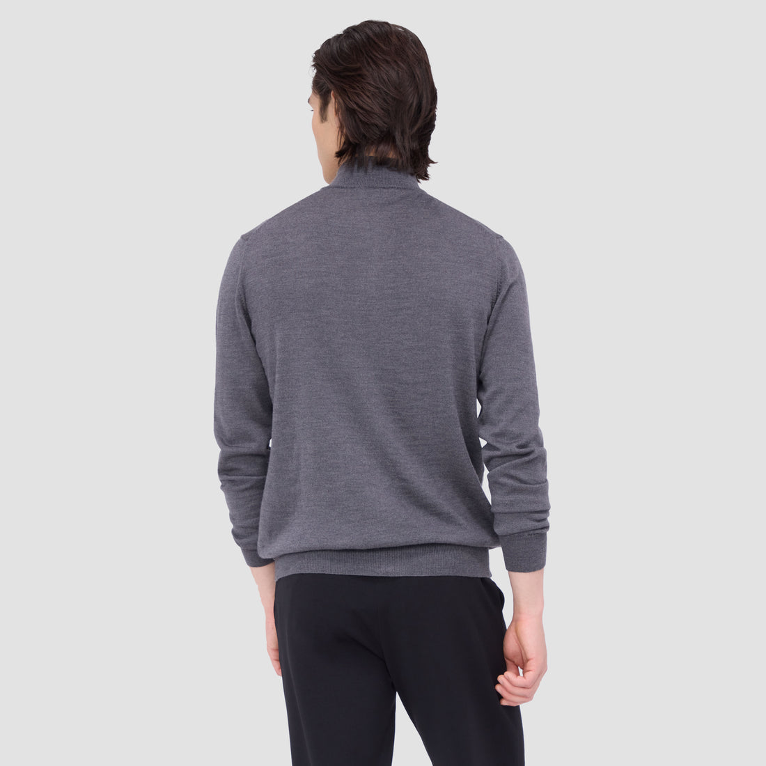 Super Merino Mock Neck Full Zip Sweater – BUGATCHI
