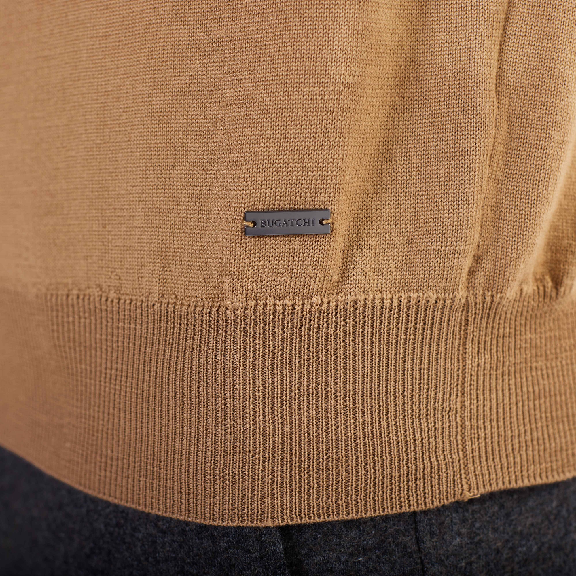 Super Merino Solid Polo Sweater
