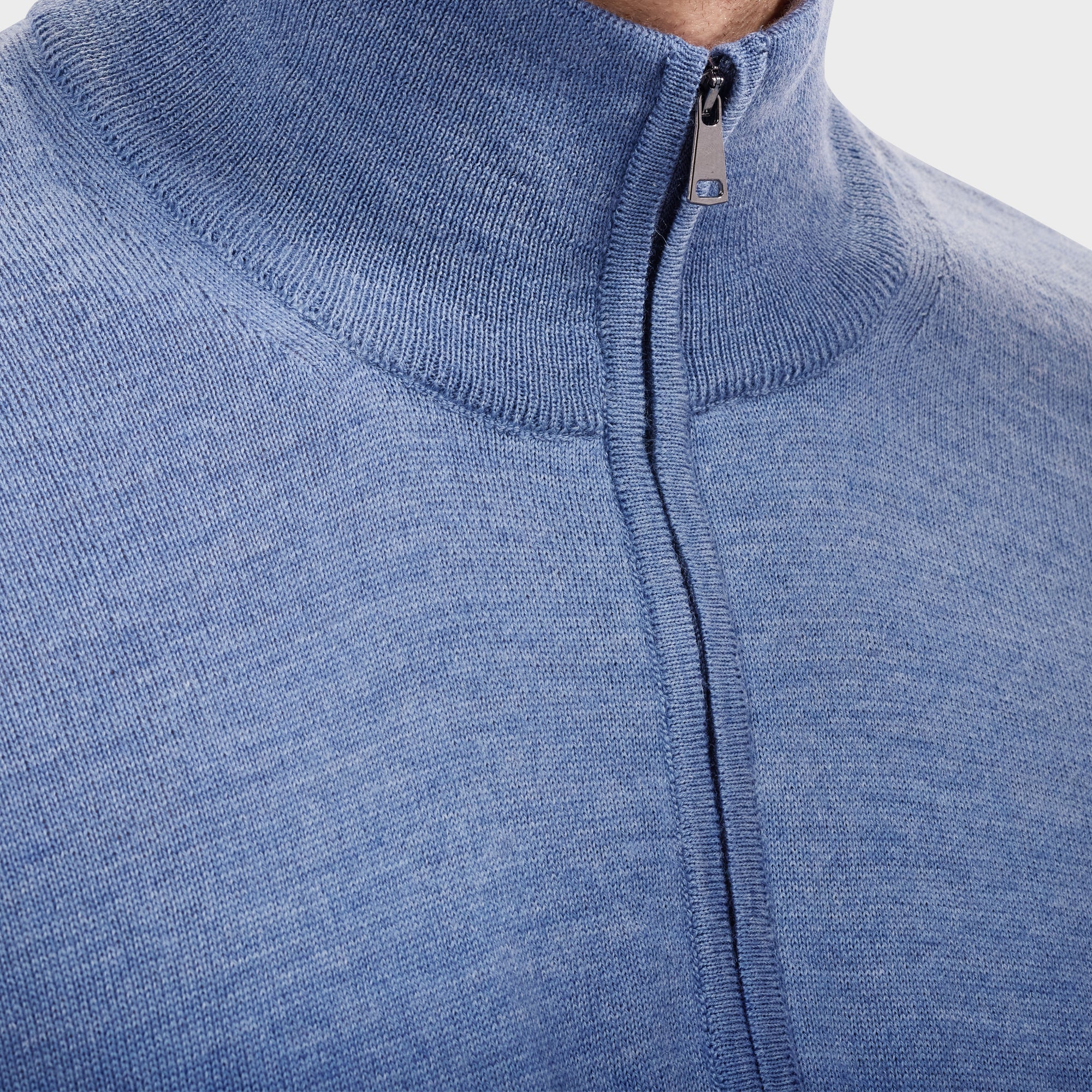 Fred Extrafine Merino Quarter-Zip Sweater