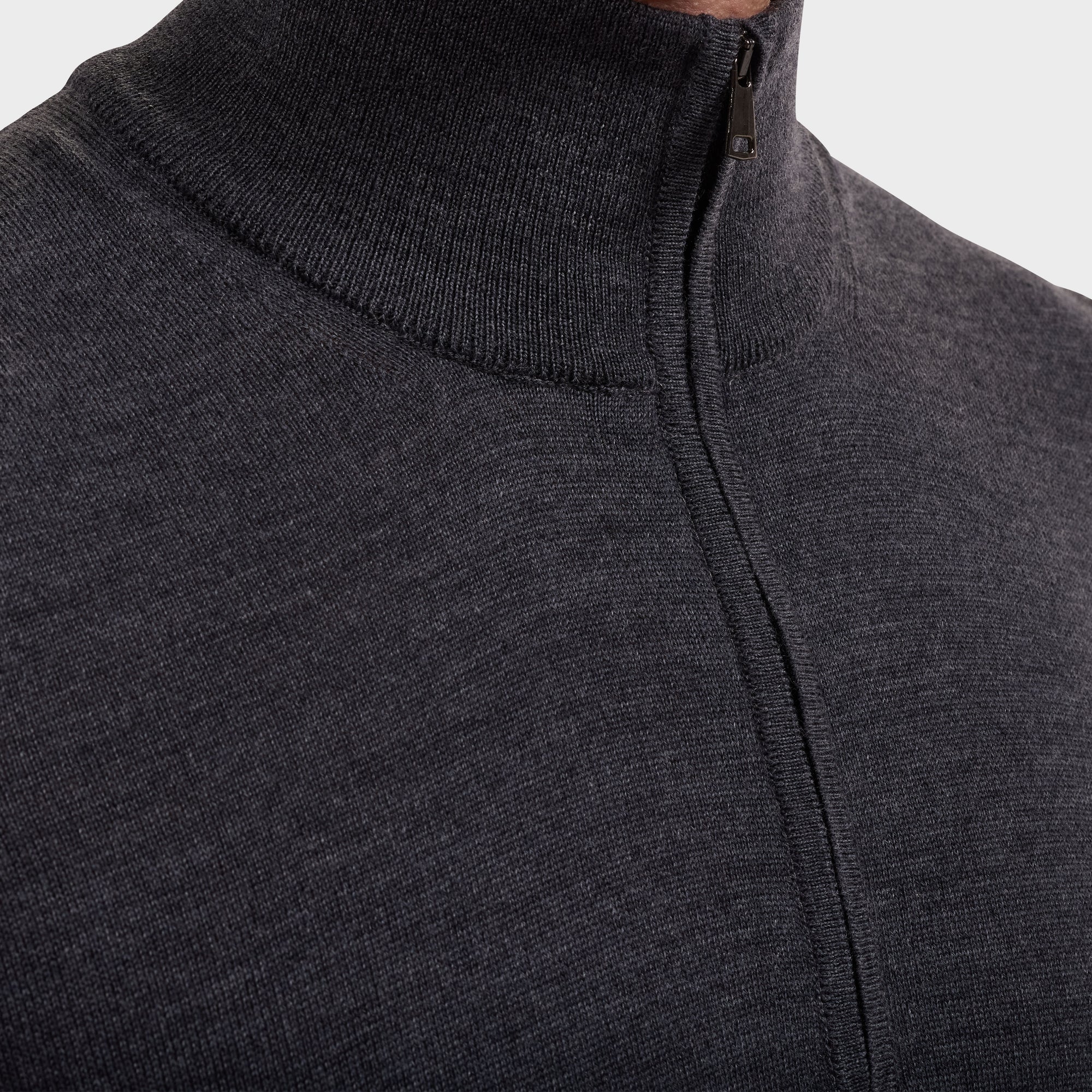 Fred Extrafine Merino Quarter-Zip Sweater