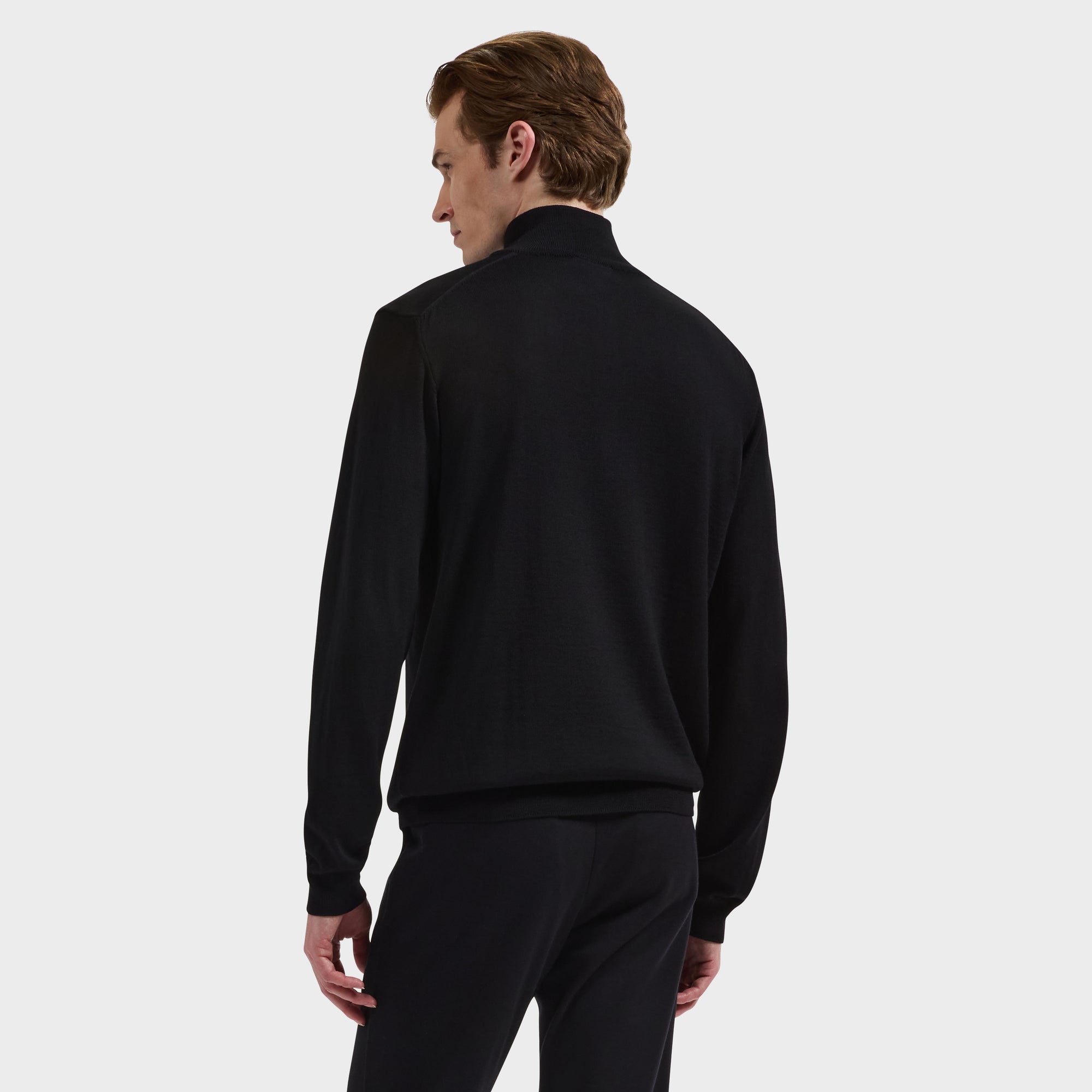 Fred Extrafine Merino Quarter-Zip Sweater