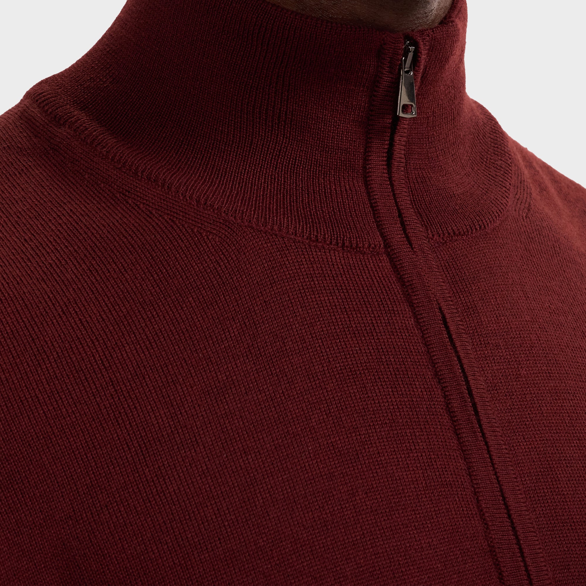 Fred Extrafine Merino Quarter-Zip Sweater