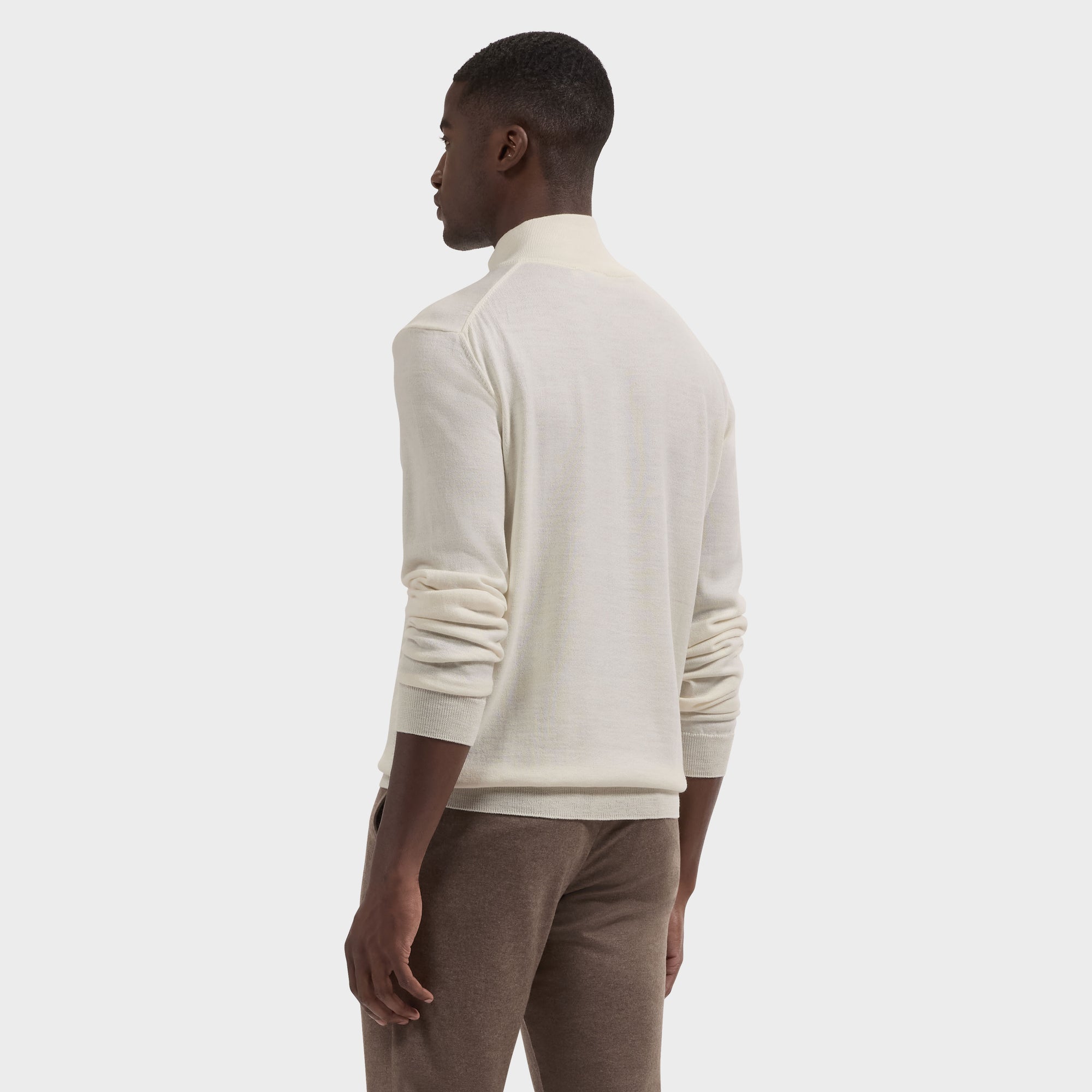 Fred Extrafine Merino Quarter-Zip Sweater