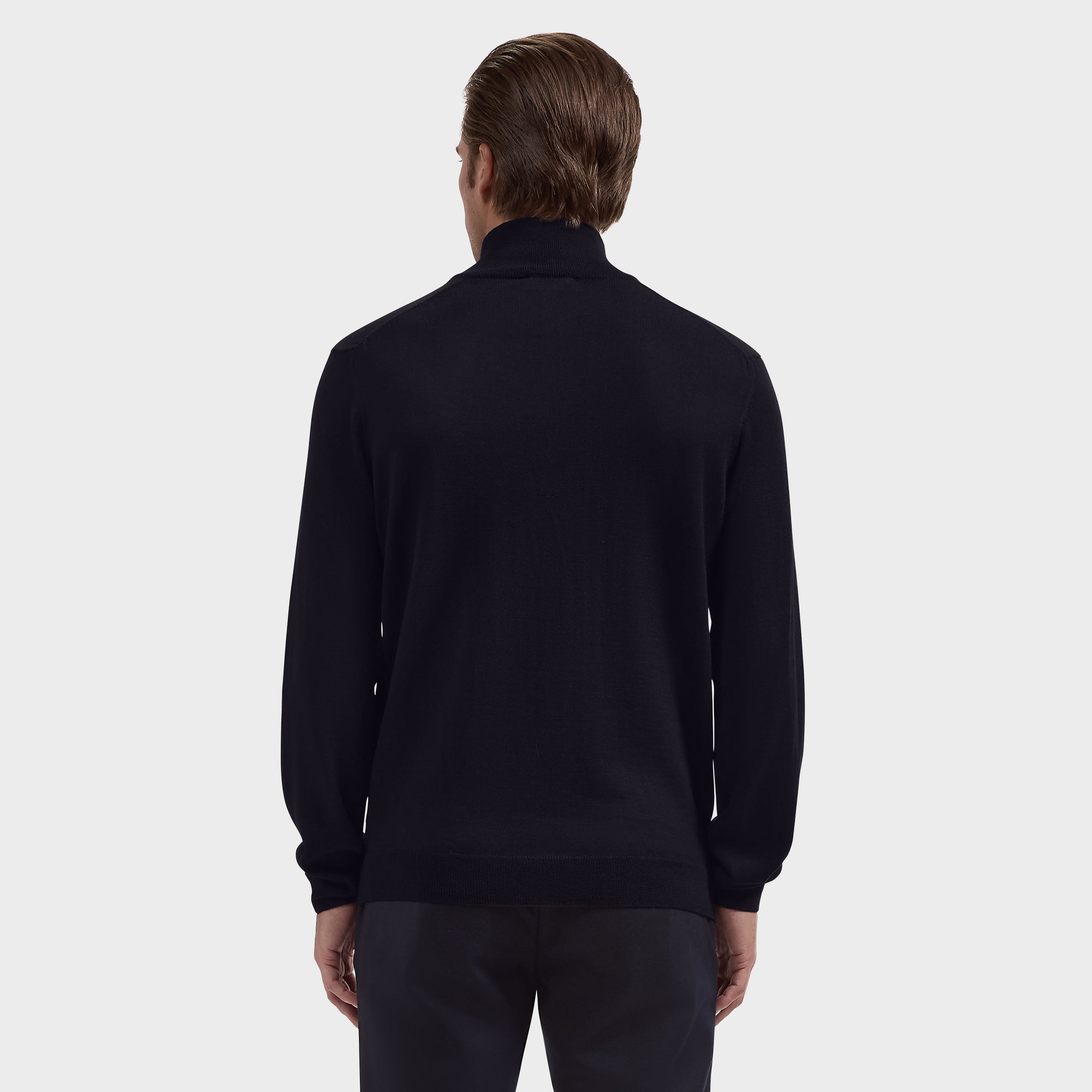 Fred Extrafine Merino Quarter-Zip Sweater