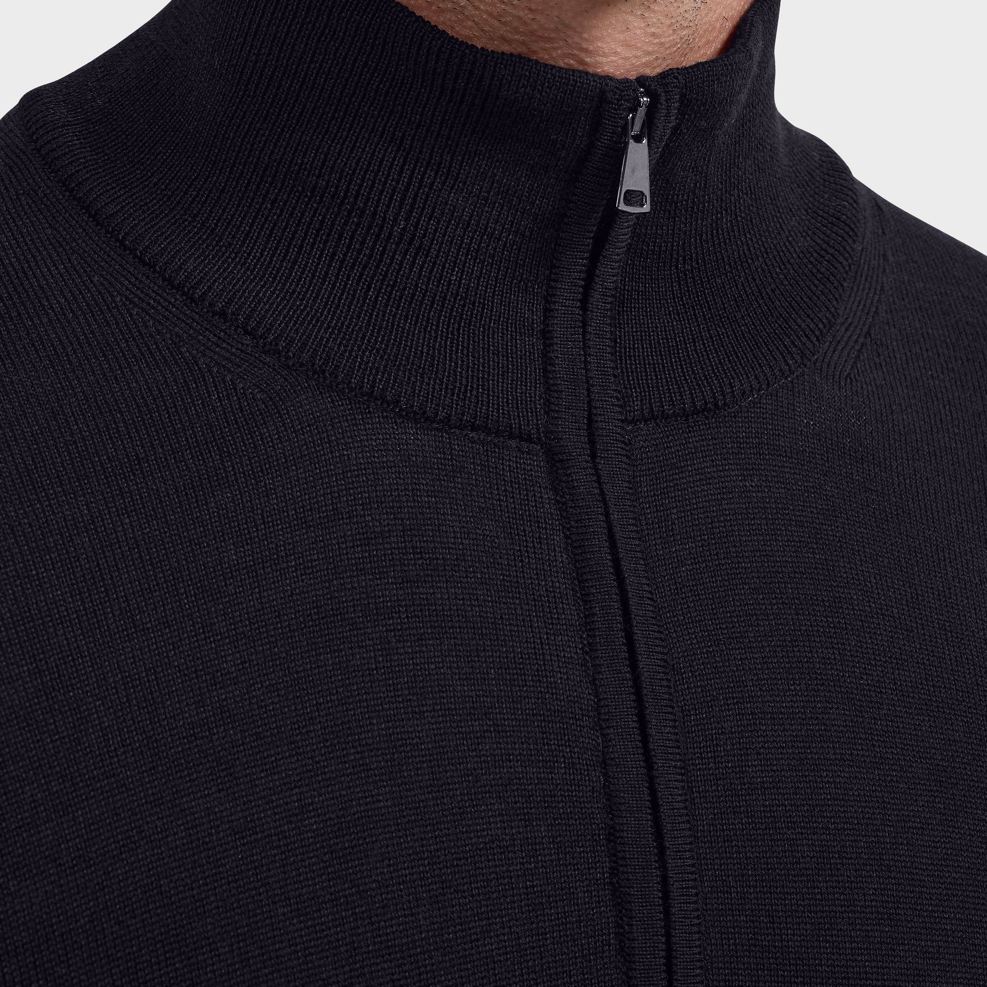 Fred Extrafine Merino Quarter-Zip Sweater