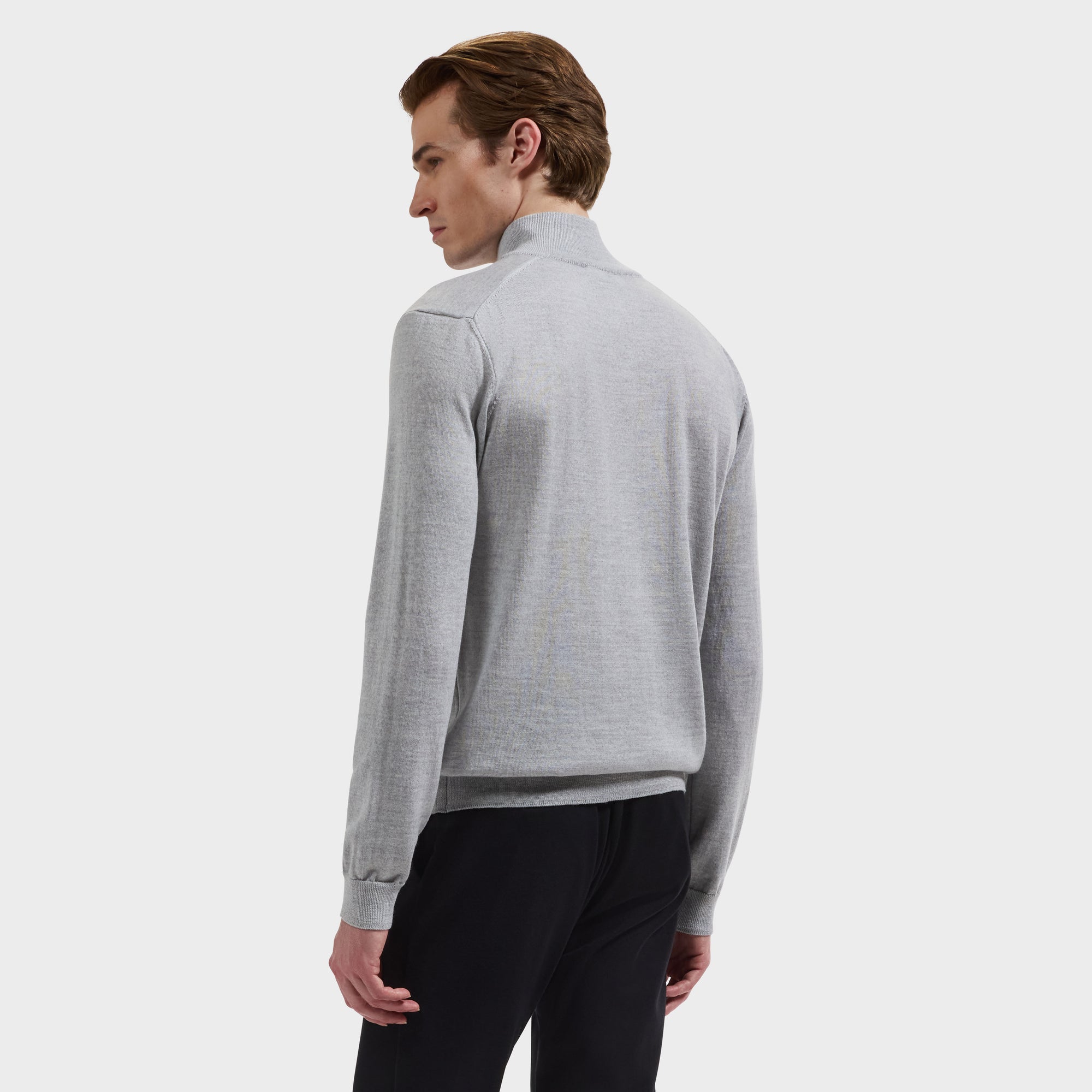 Fred Extrafine Merino Quarter-Zip Sweater
