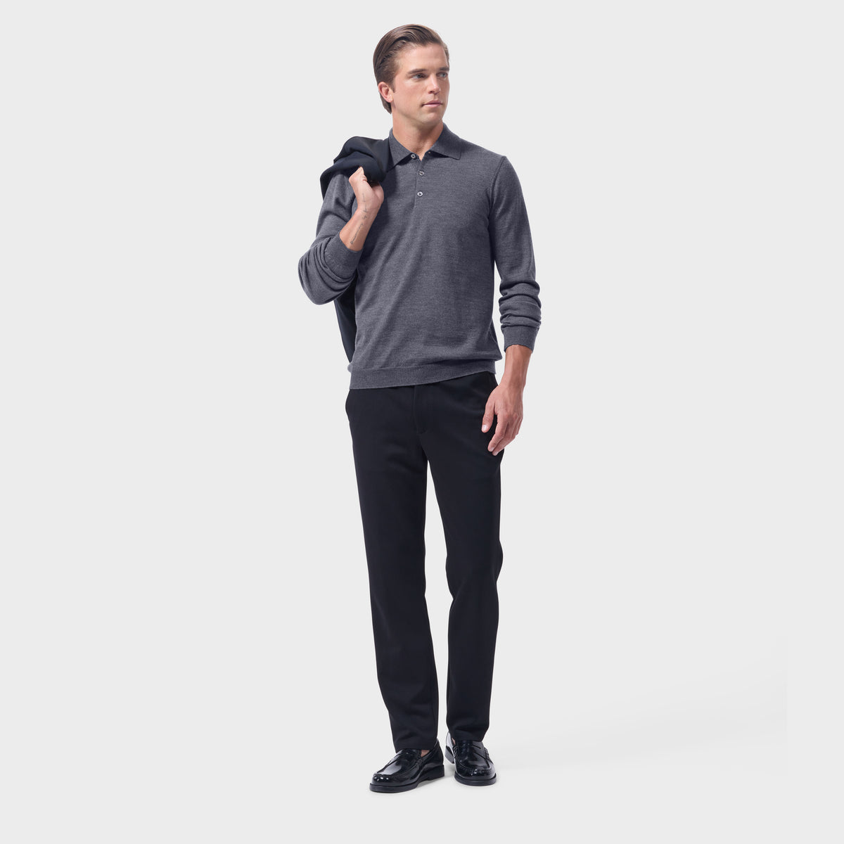 Henry Extrafine Super Merino Polo Sweater