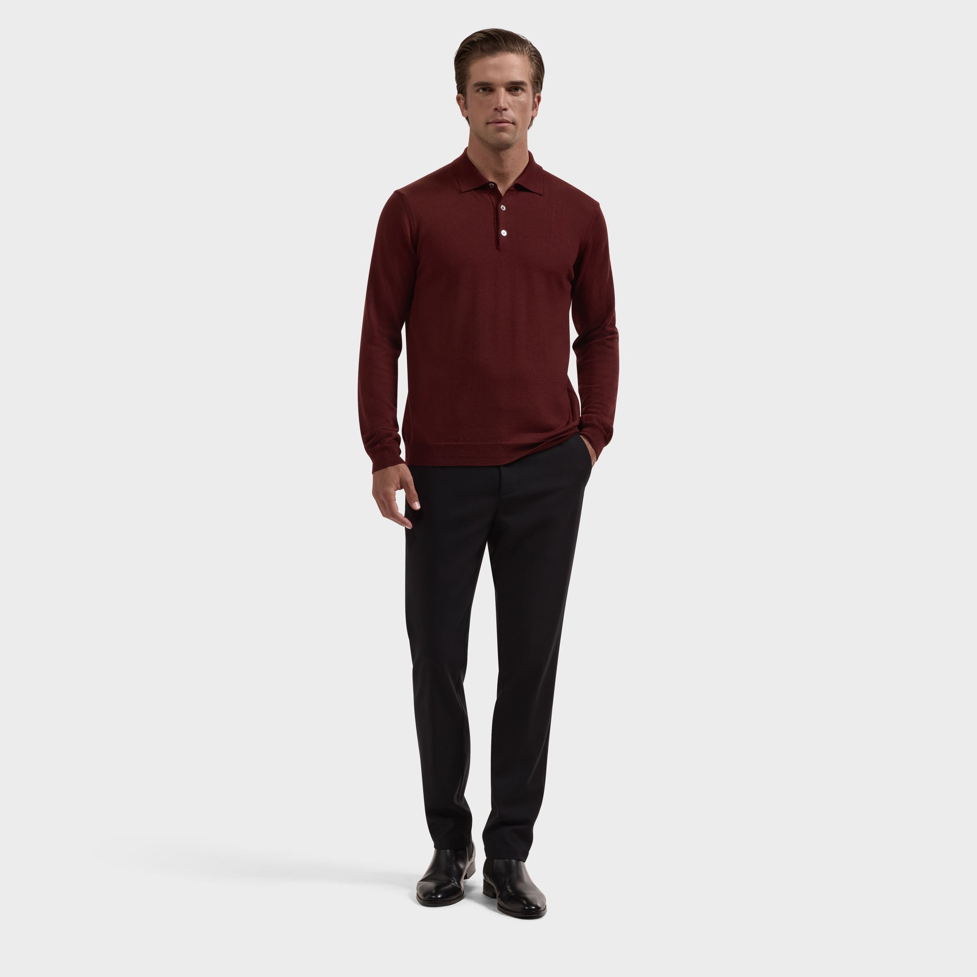 Henry Extrafine Super Merino Polo Sweater