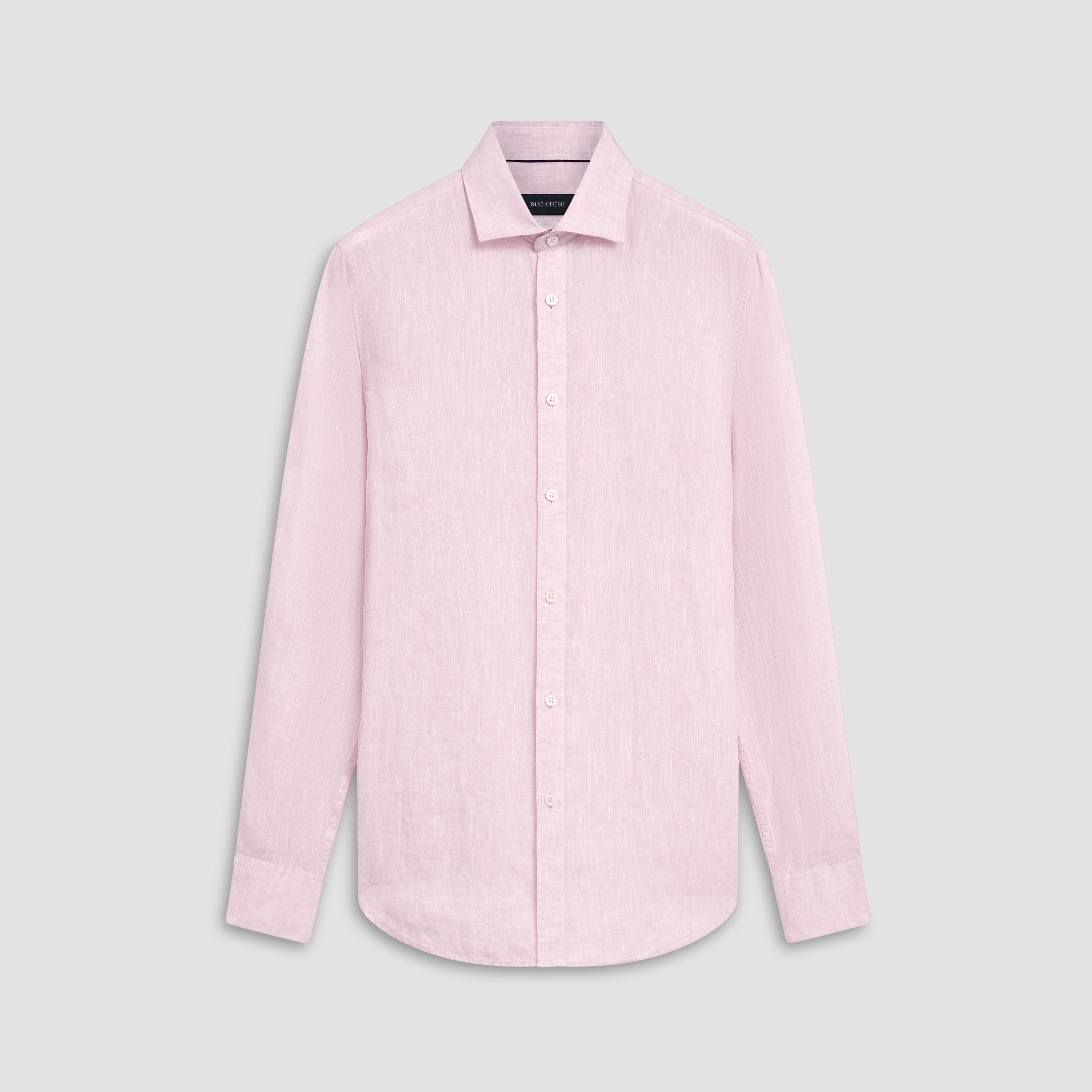 Axel Solid Linen Shirt – BUGATCHI