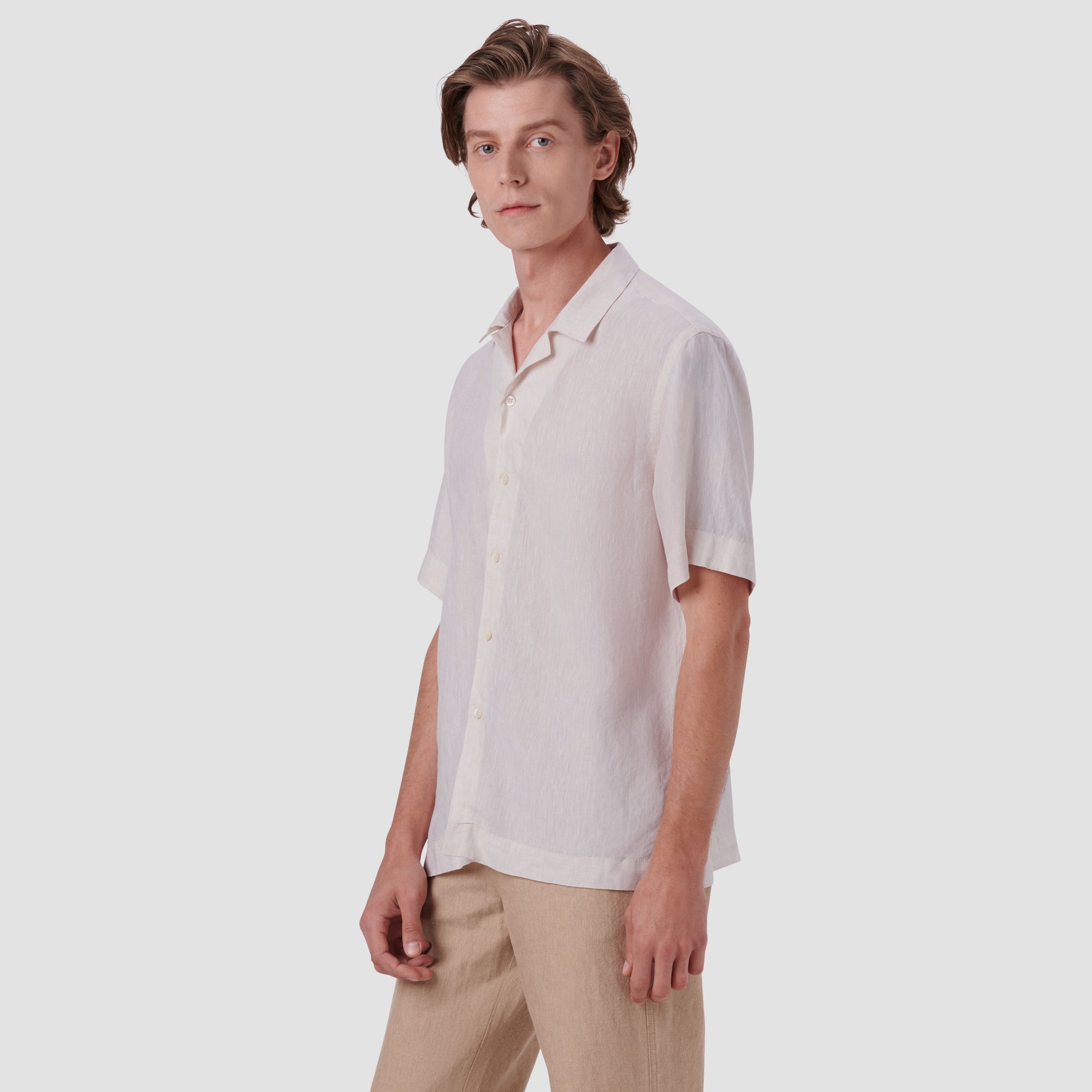 Jackson Solid Linen Camp Shirt