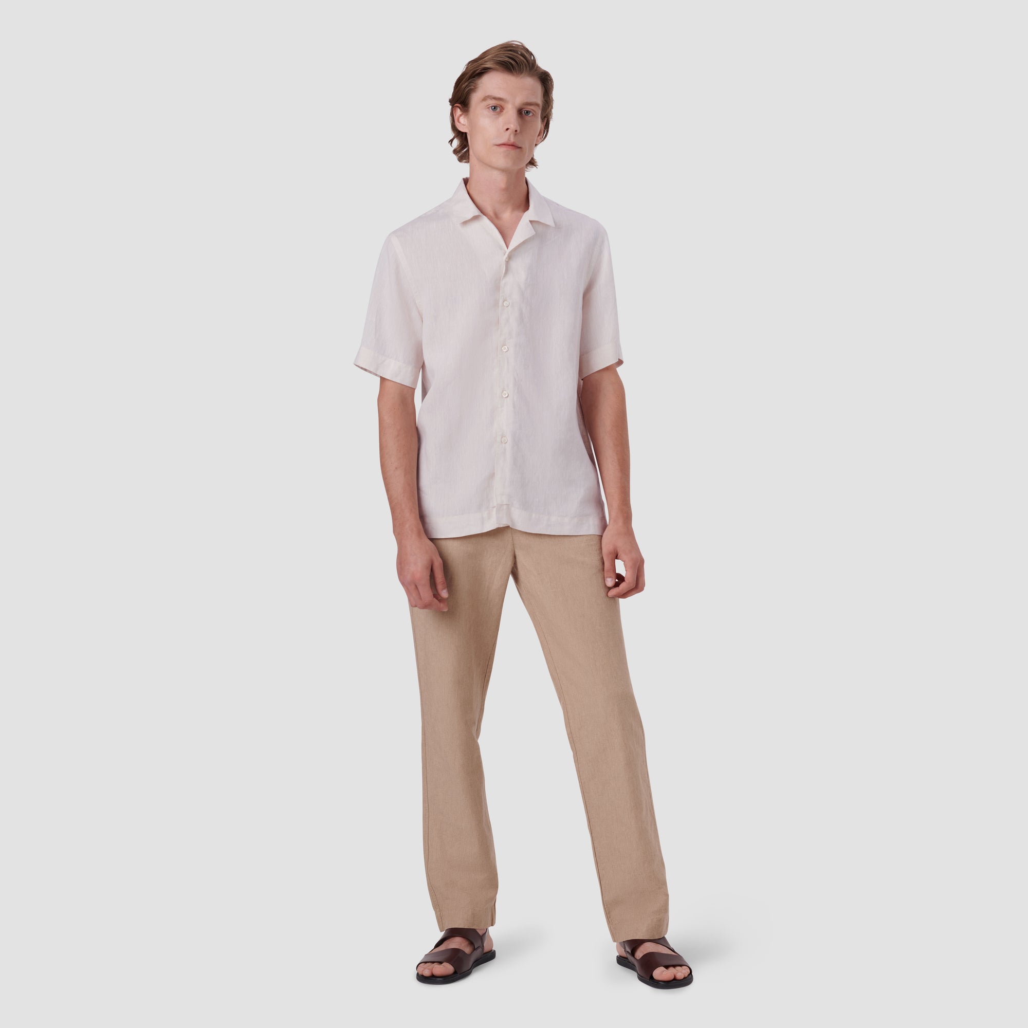 Jackson Solid Linen Camp Shirt