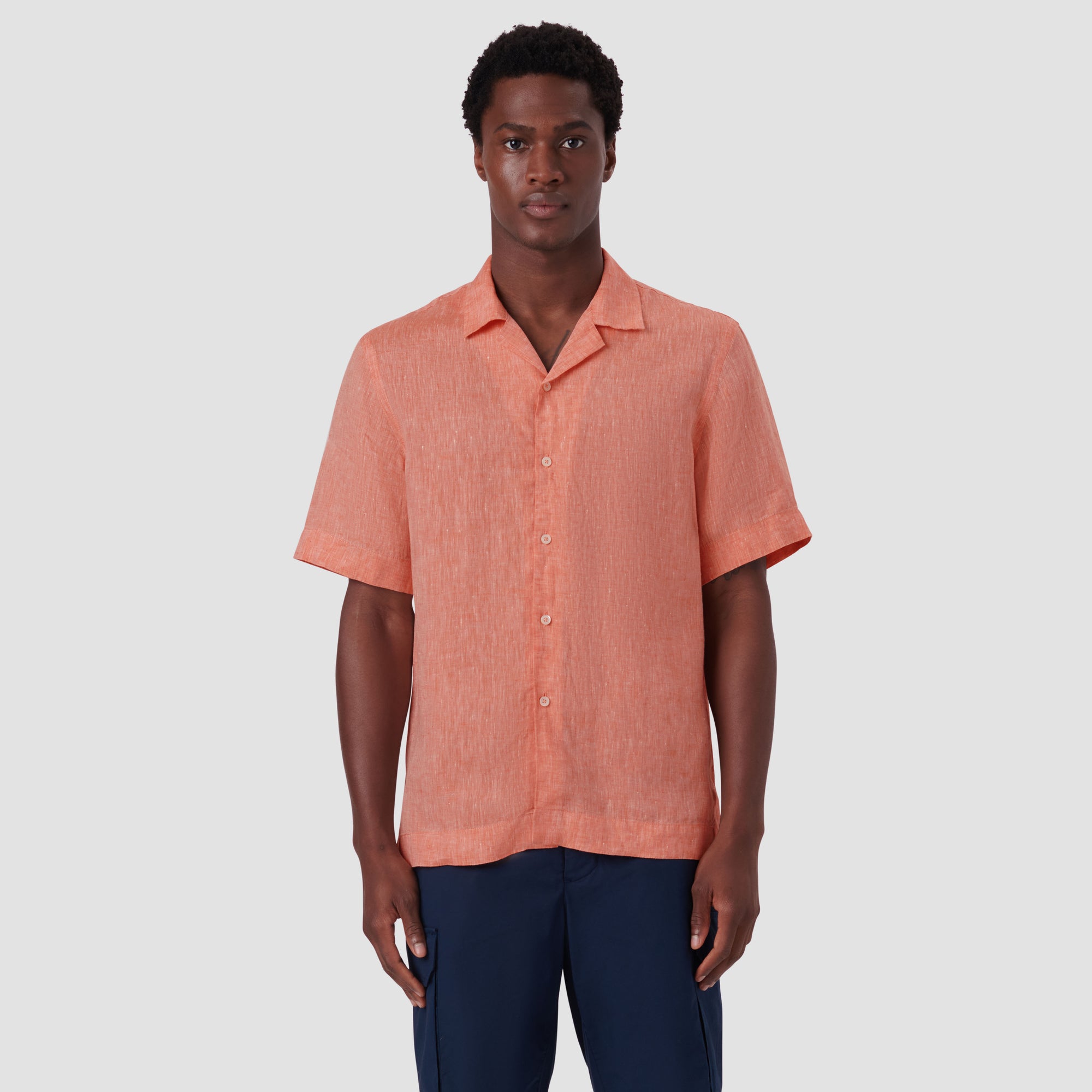 Jackson Solid Linen Camp Shirt