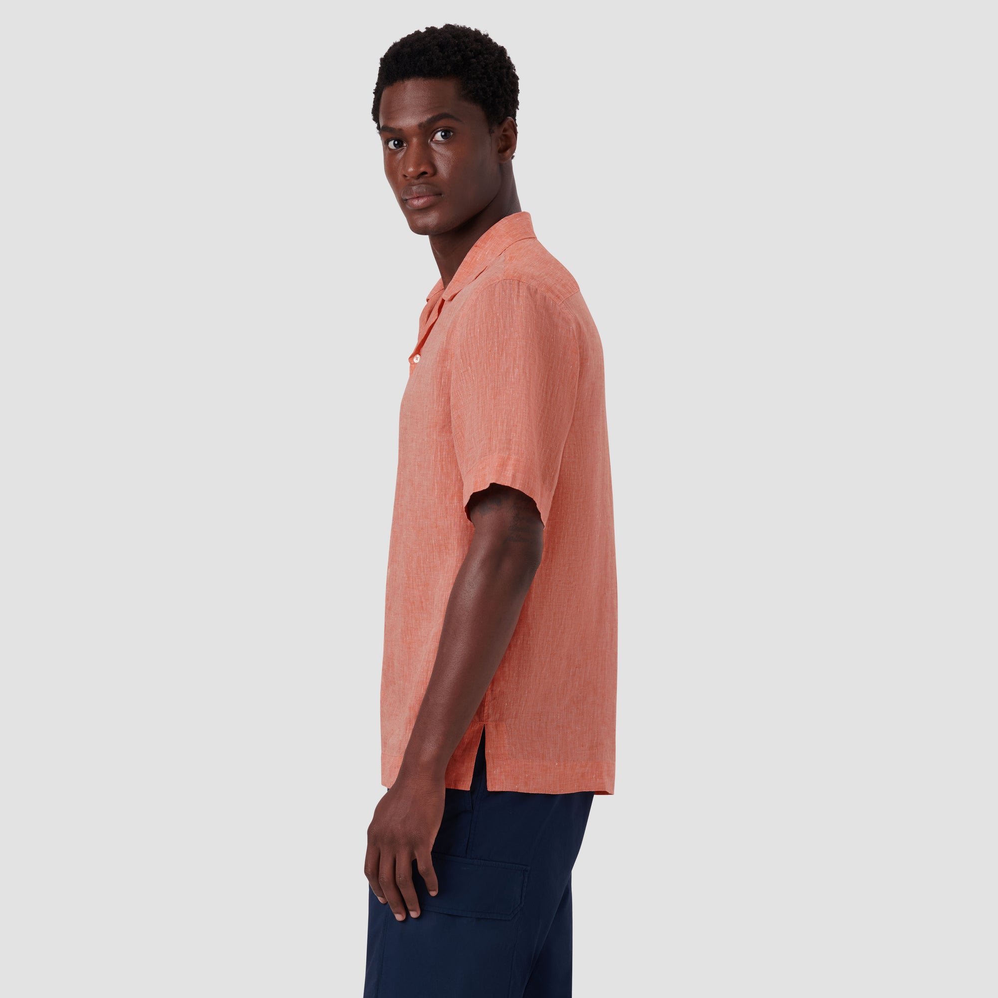 Jackson Solid Linen Camp Shirt