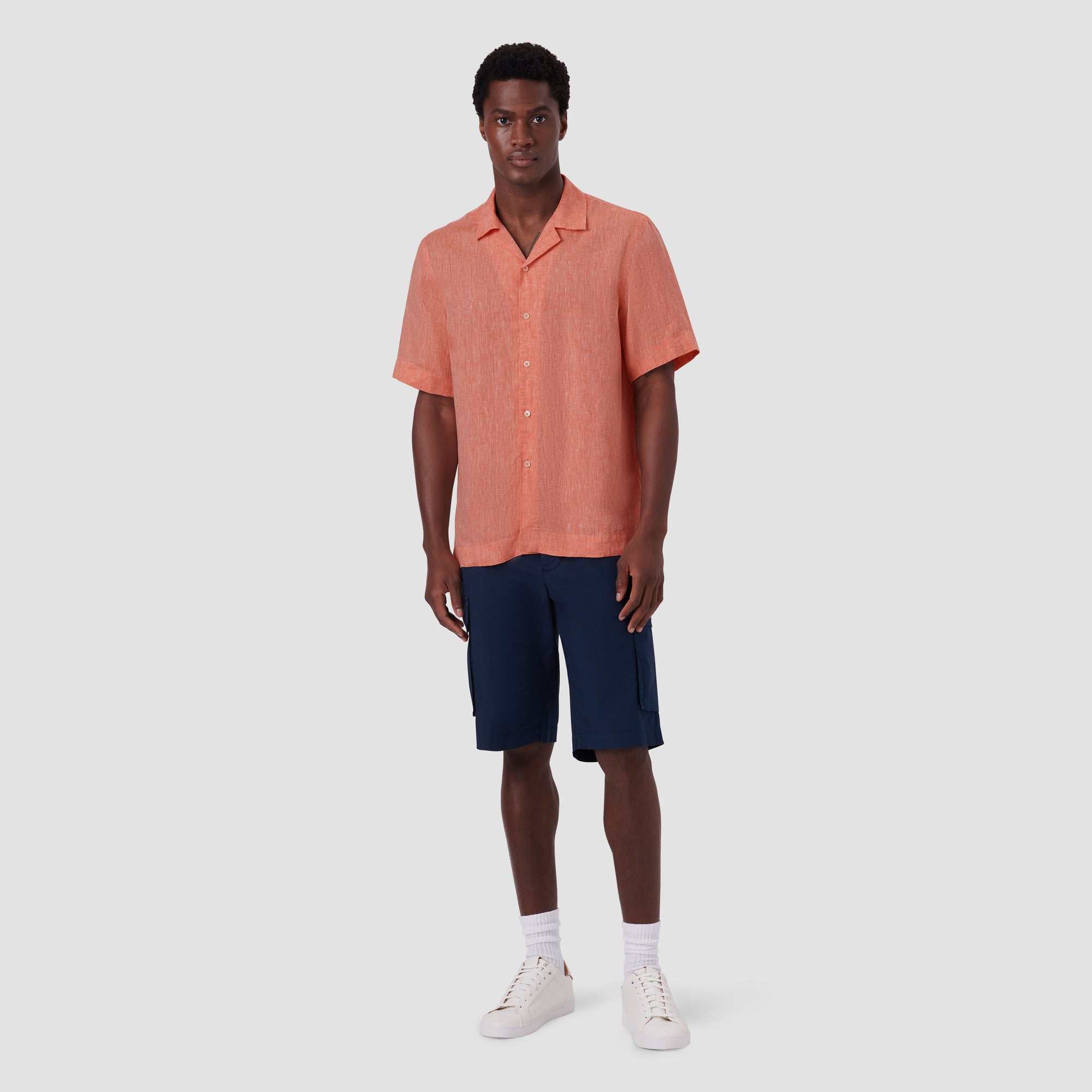 Jackson Solid Linen Camp Shirt