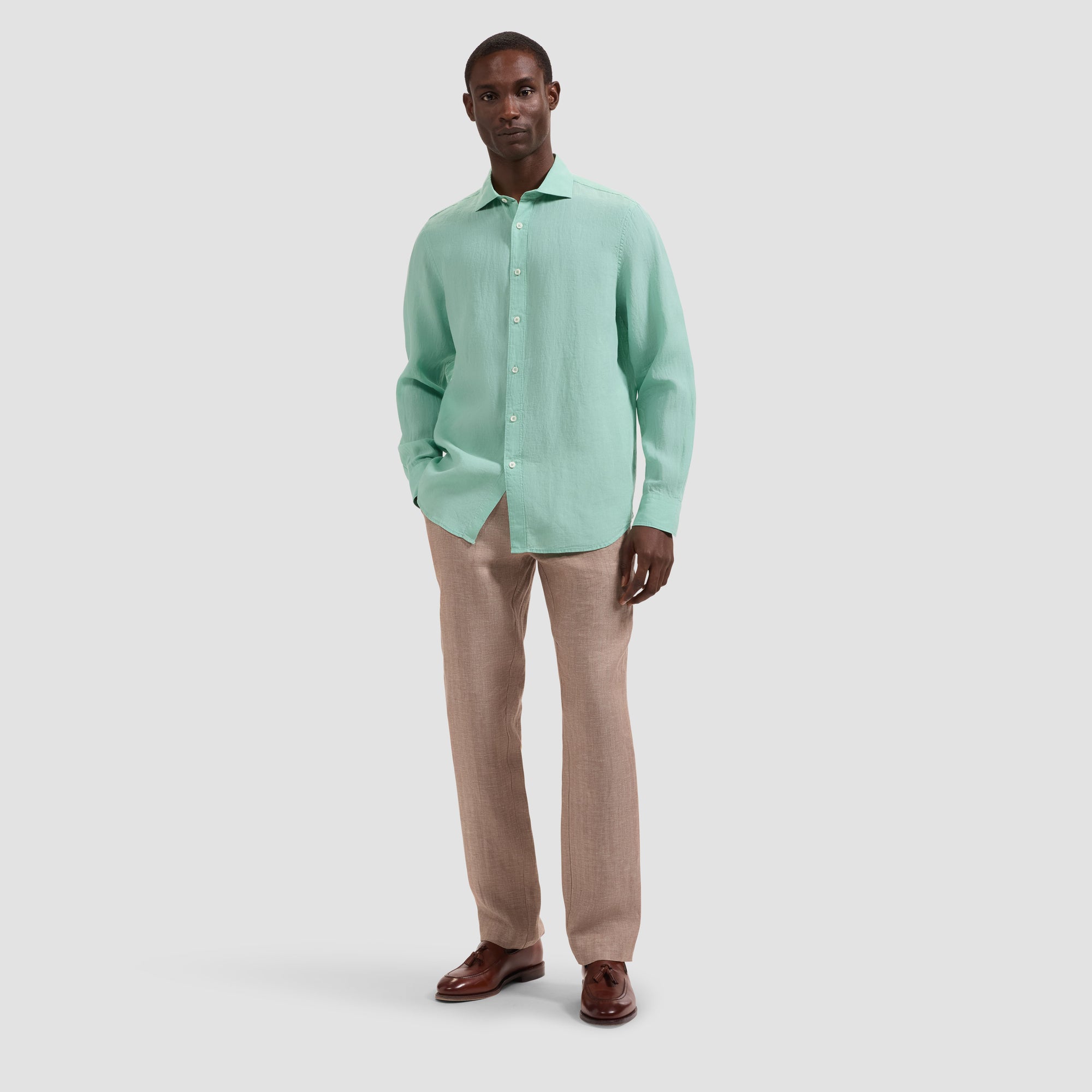 Axel Solid Linen Shirt