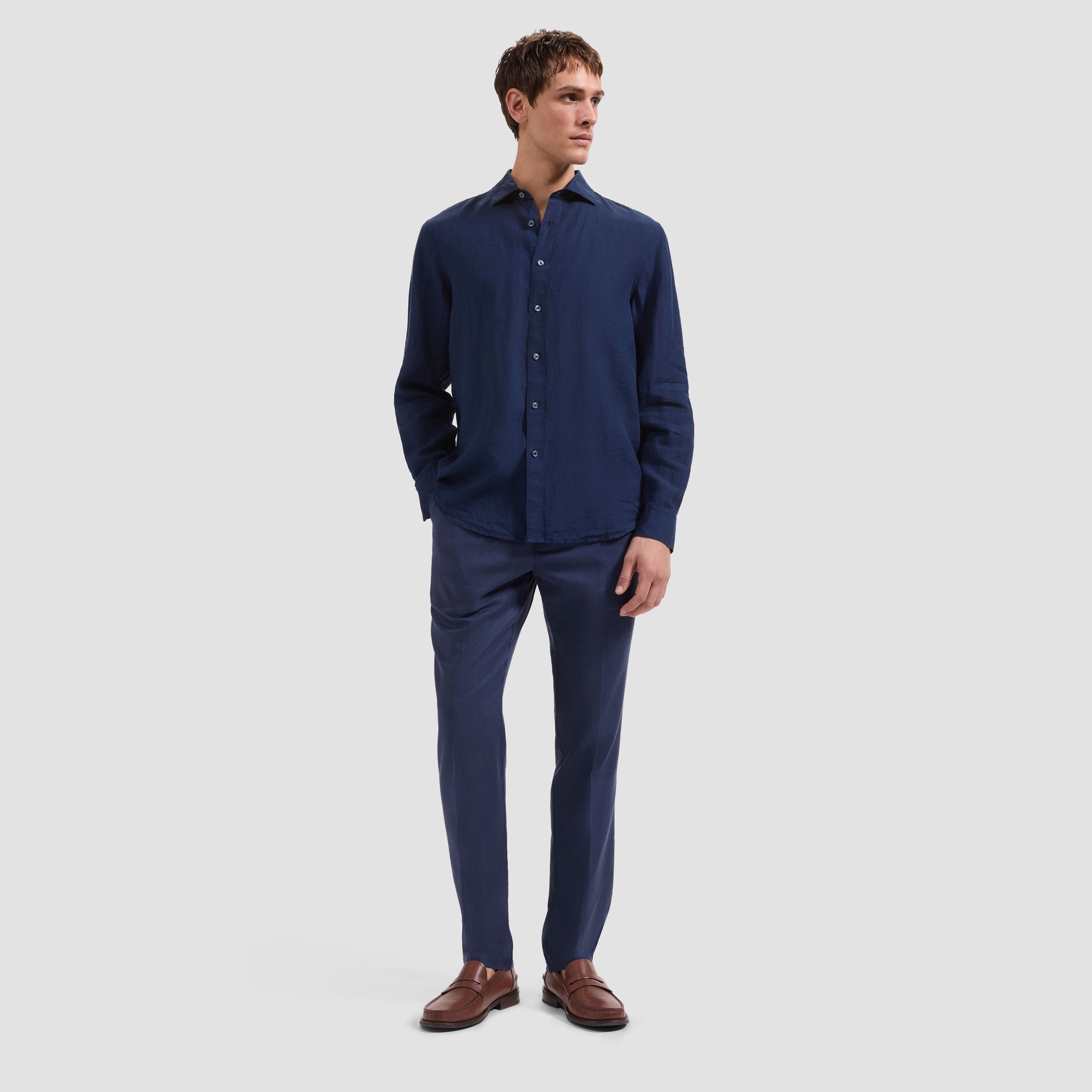 Axel Solid Linen Shirt