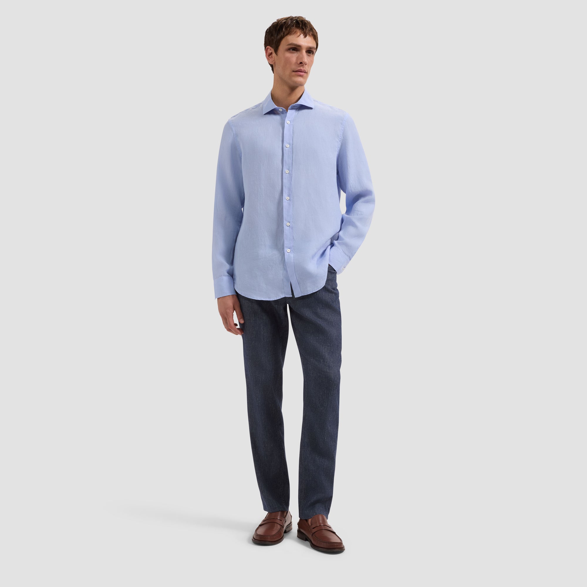 Axel Solid Linen Shirt