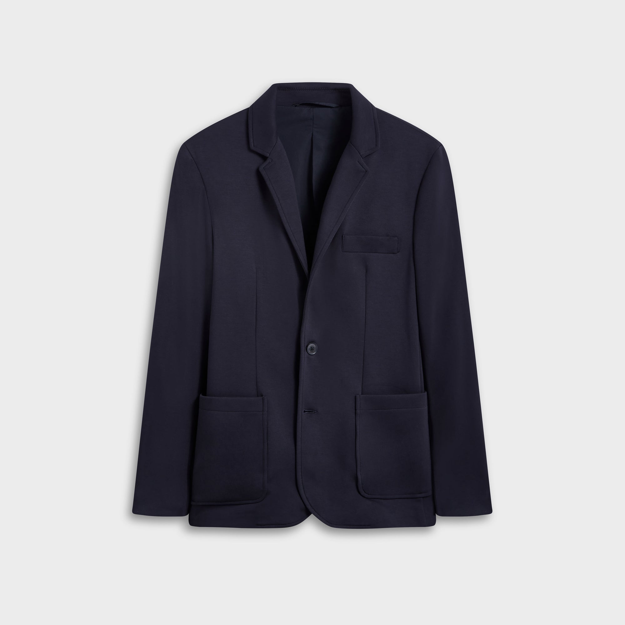 Soft Touch Two-Button Knit Blazer