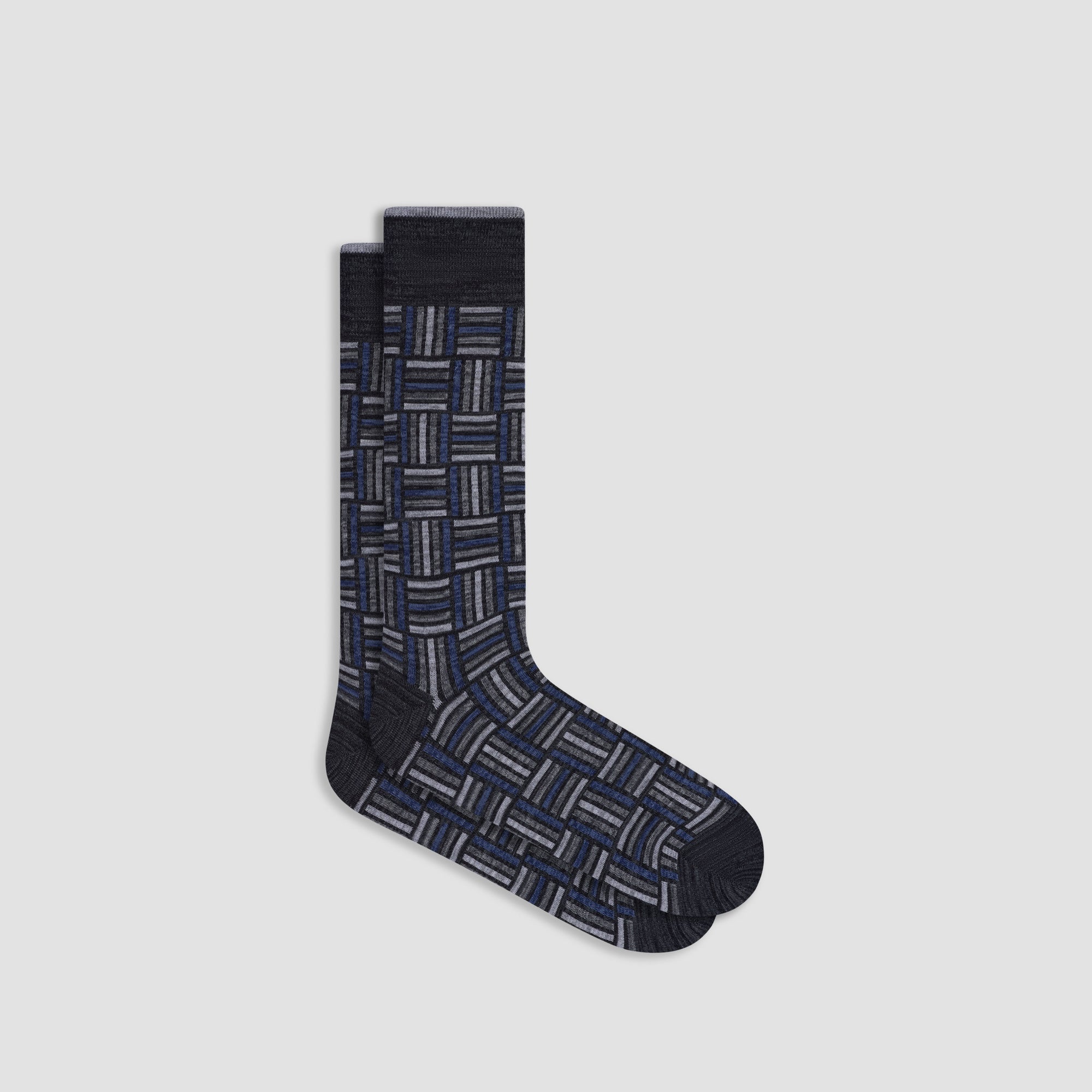 Basketweave Mid-Calf Socks