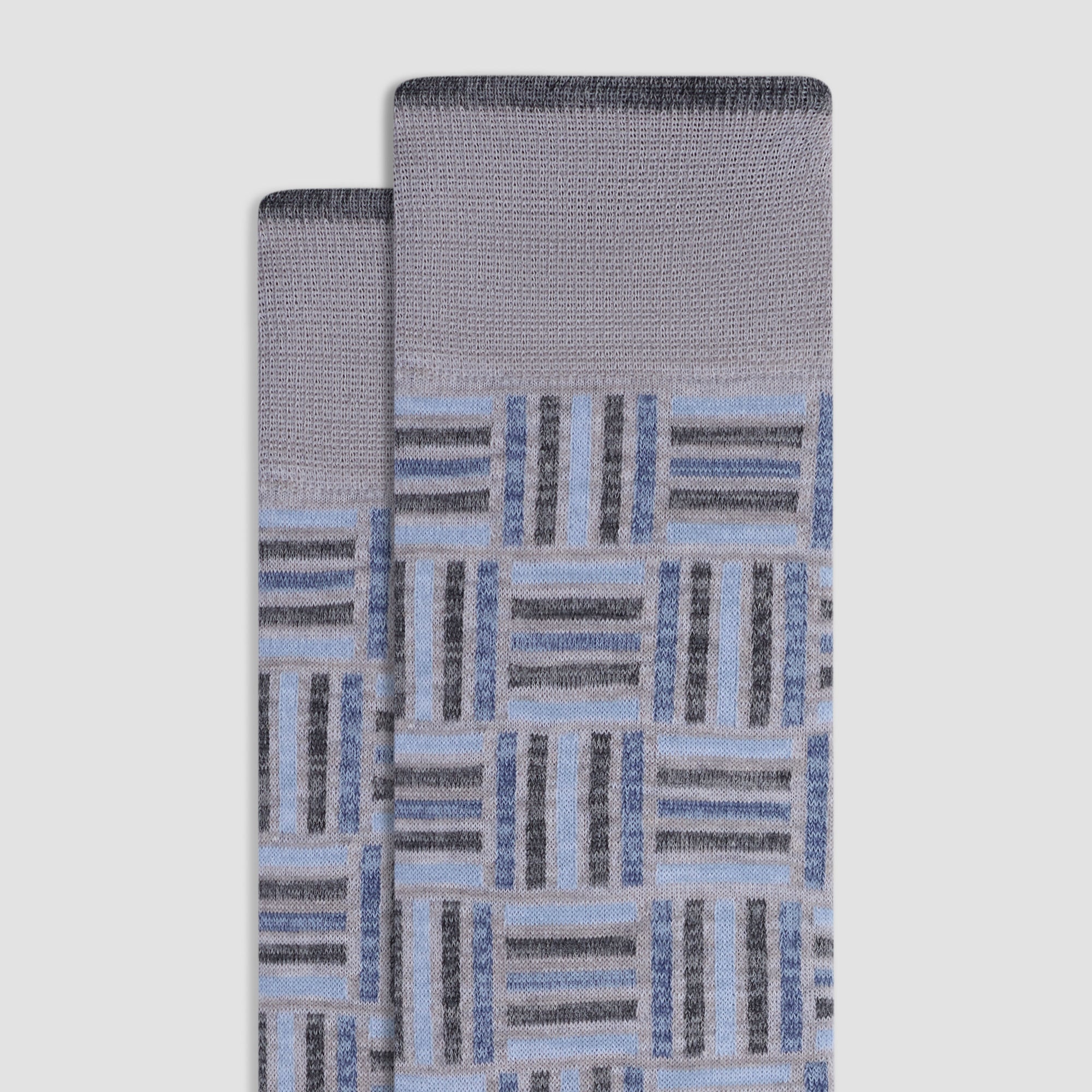 Basketweave Mid-Calf Socks