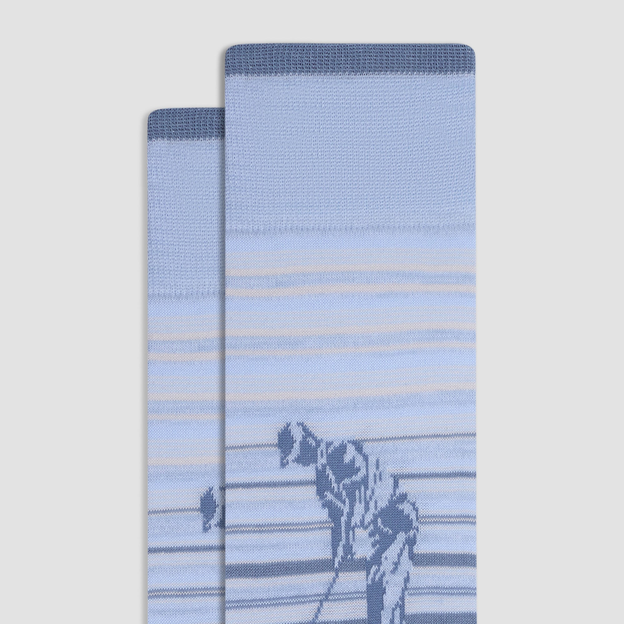 Golfer Striped Mid-Calf Socks