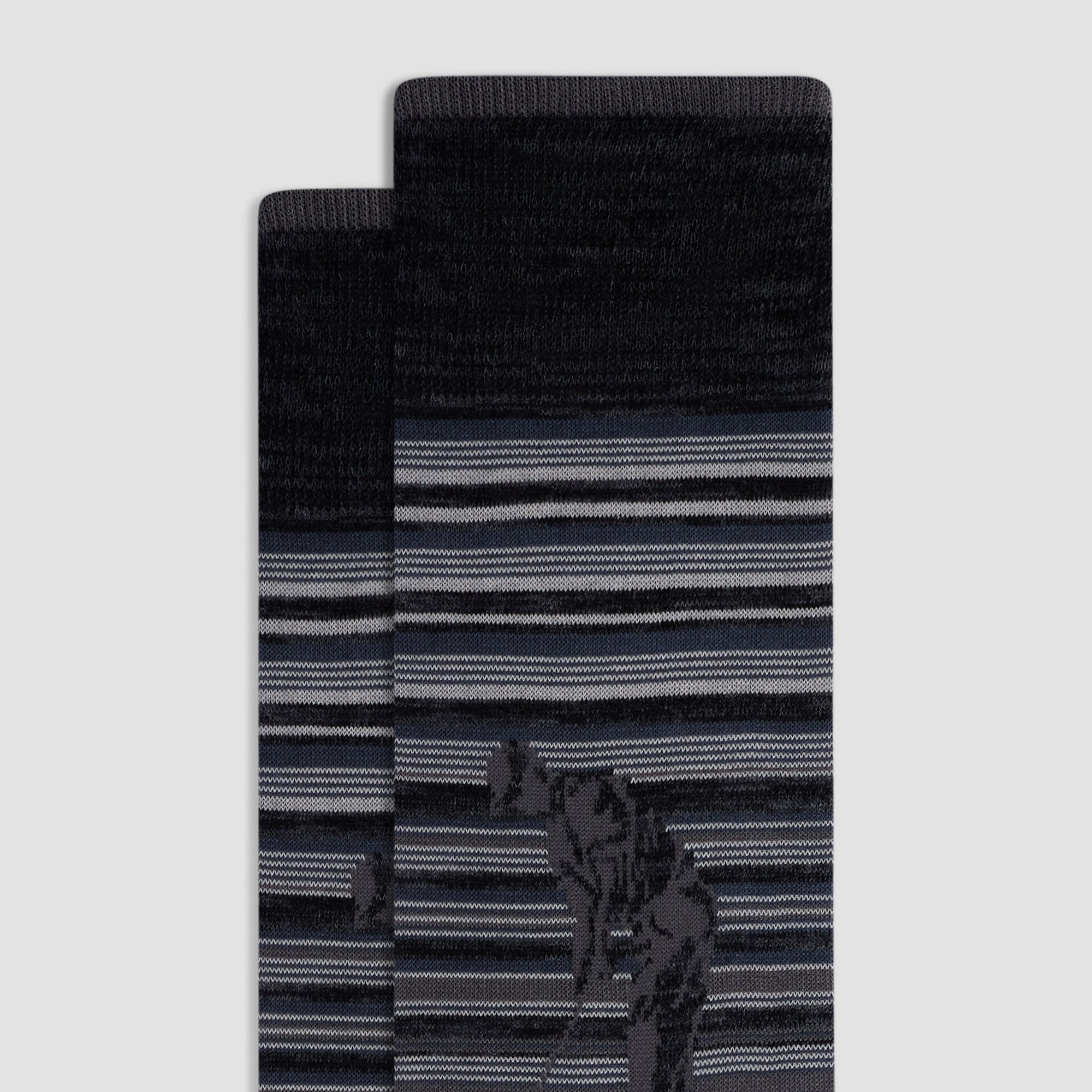 Golfer Striped Mid-Calf Socks