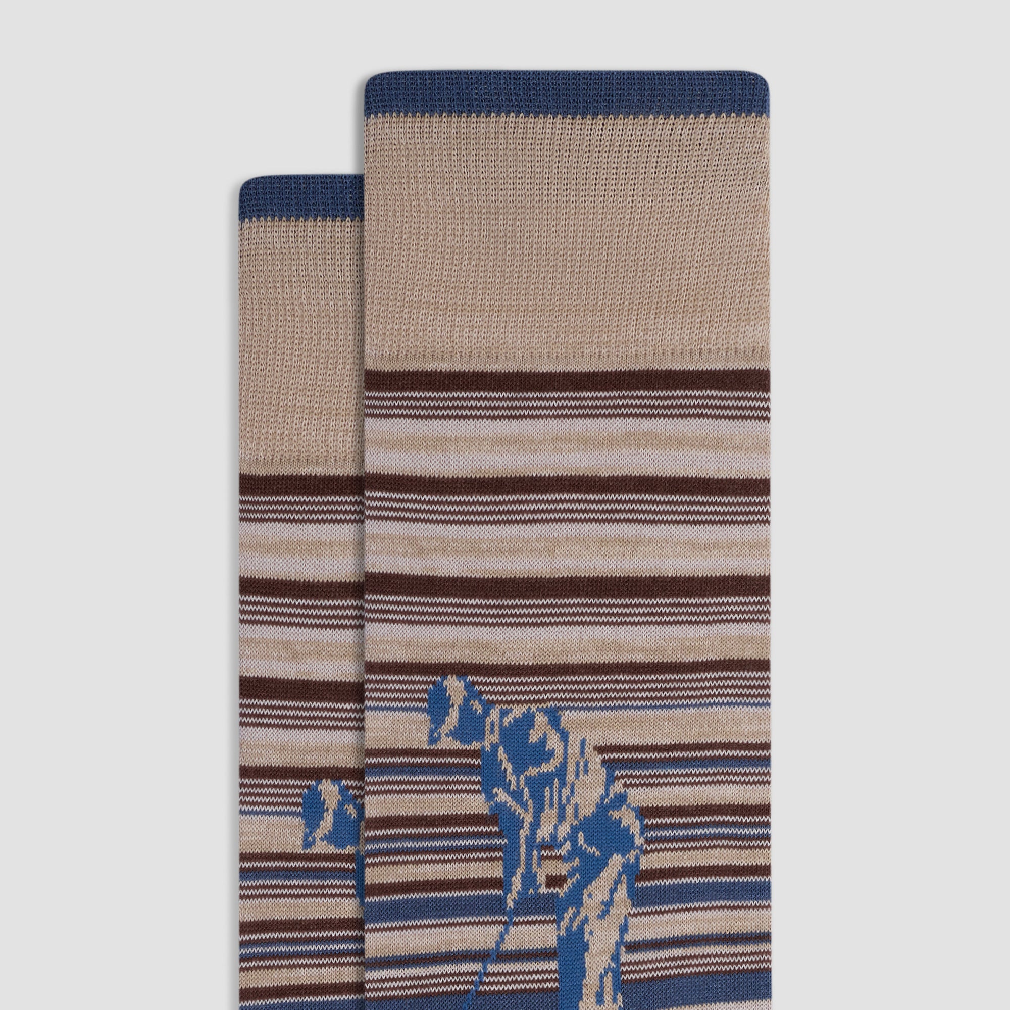 Golfer Striped Mid-Calf Socks