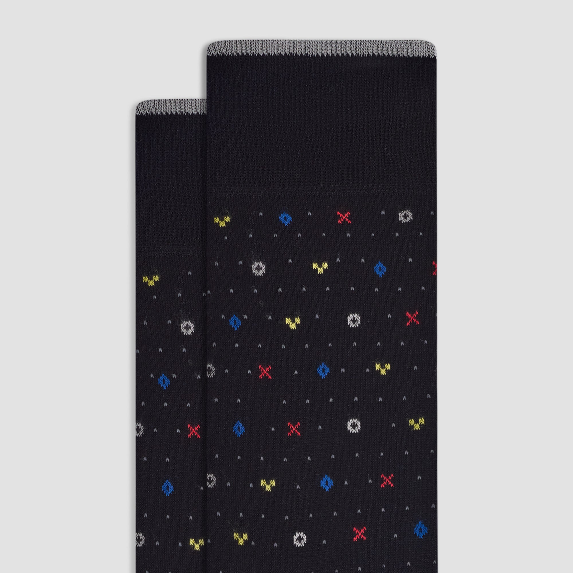 Micro Motif Mid-Calf Socks