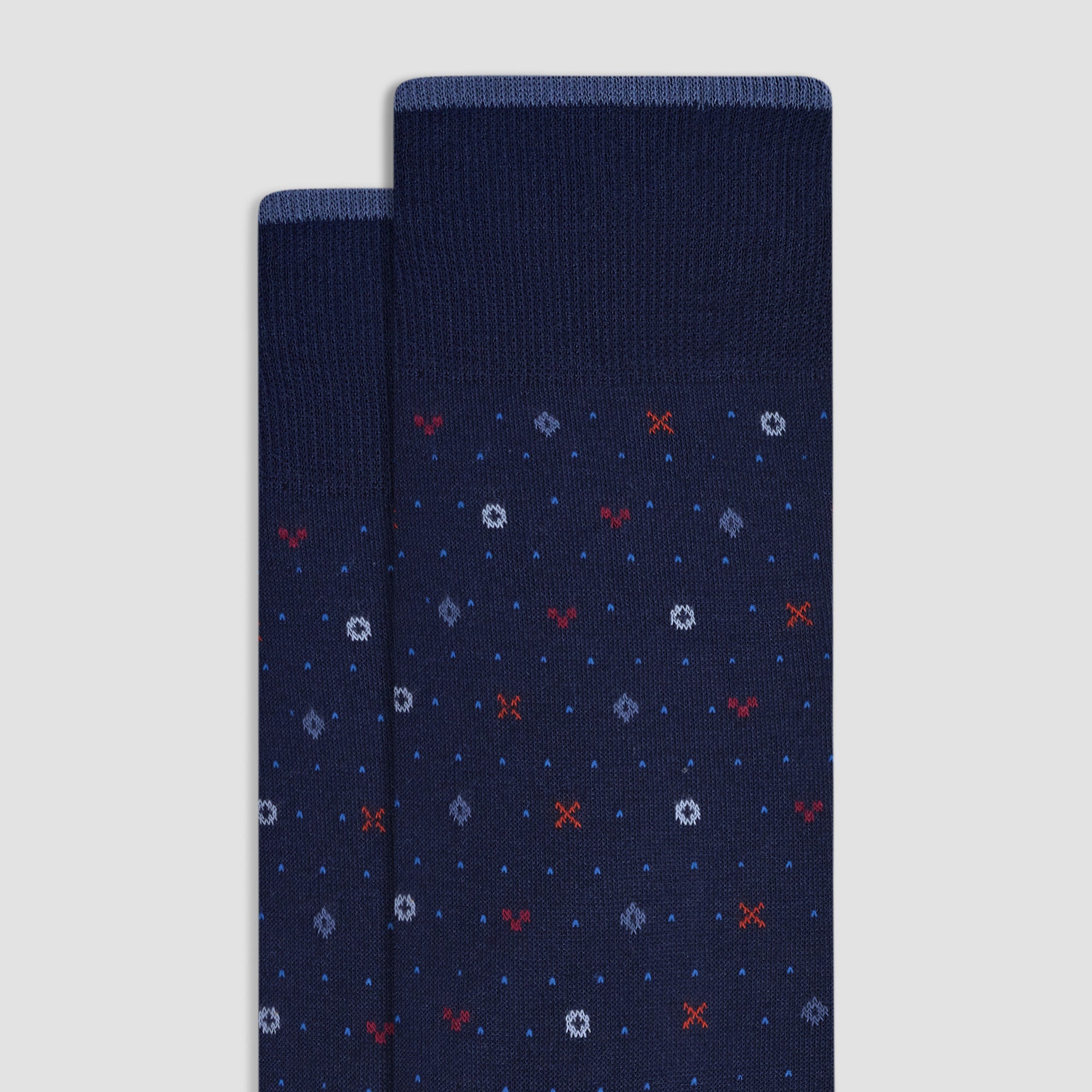 Micro Motif Mid-Calf Socks